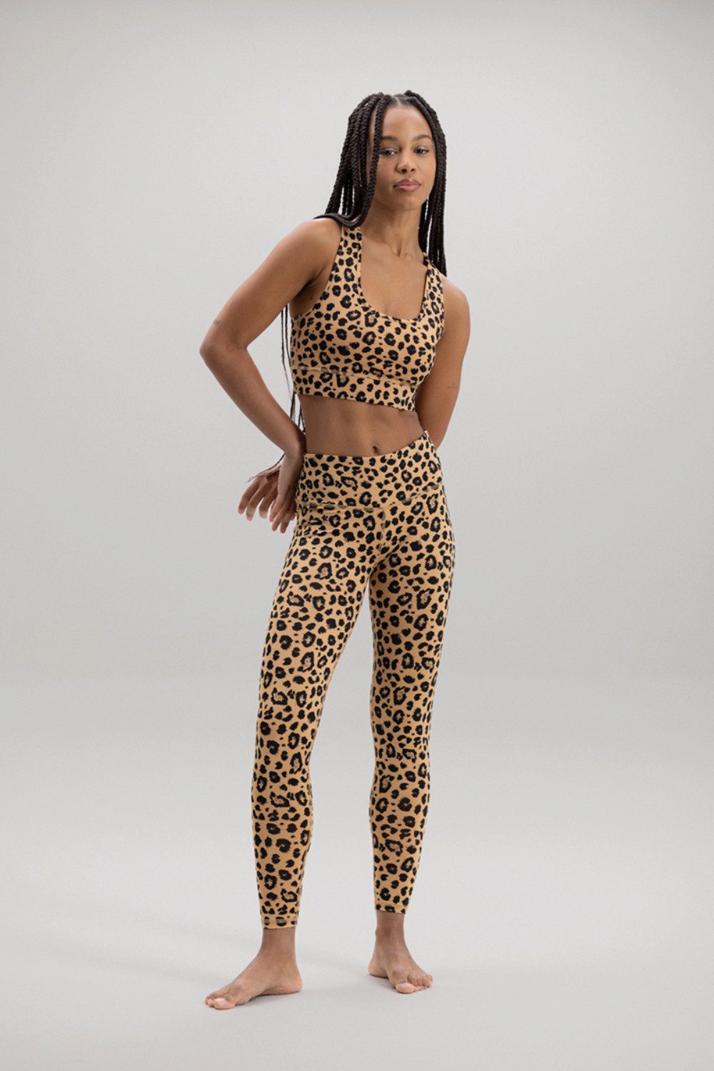 Hey Honey Funktionsleggings "Cropped Leo Biscuit" günstig online kaufen