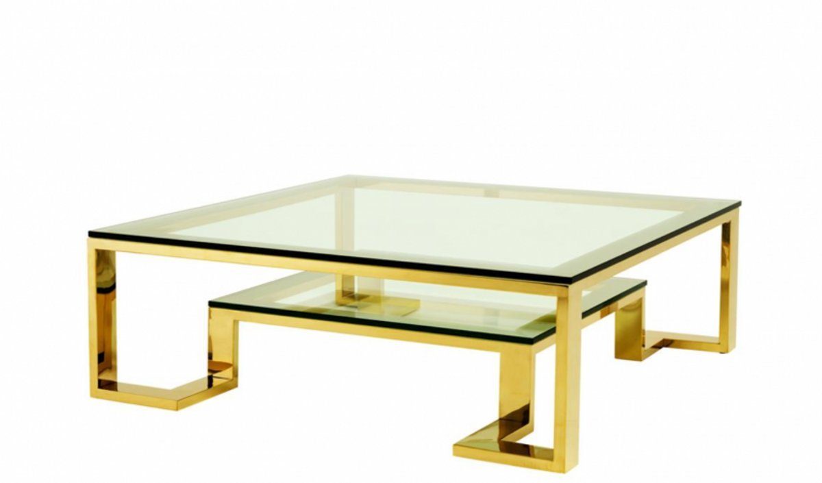 Casa Padrino Couchtisch Luxus Art Gold 40 Designer Möbel - 120 Deco cm Tisch x Hotel Luxus Salon 120 Couchtisch x - H