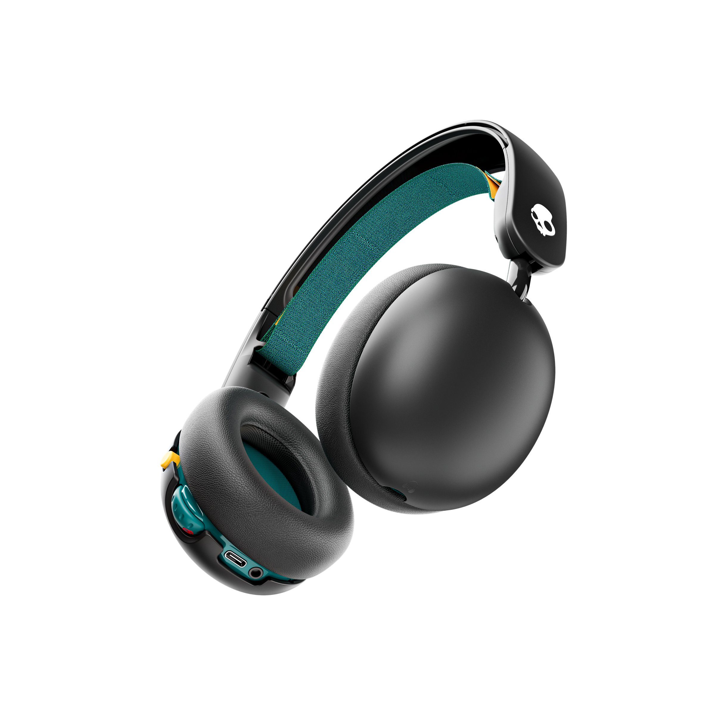 Skullcandy Headset Skullcandy Grom Wireless Kids On-Ear-Kopfhörer (Designed für Kids ab 6 Jahren I Bis zu 45 Stunden Akkulaufzeit I Laden über USB-C I Lautstärkenbegrenzung bei 85db - Integriertes Mikrofon I Verstellbarer Bügel - Einklappbares Design, Nein, Bluetooth)