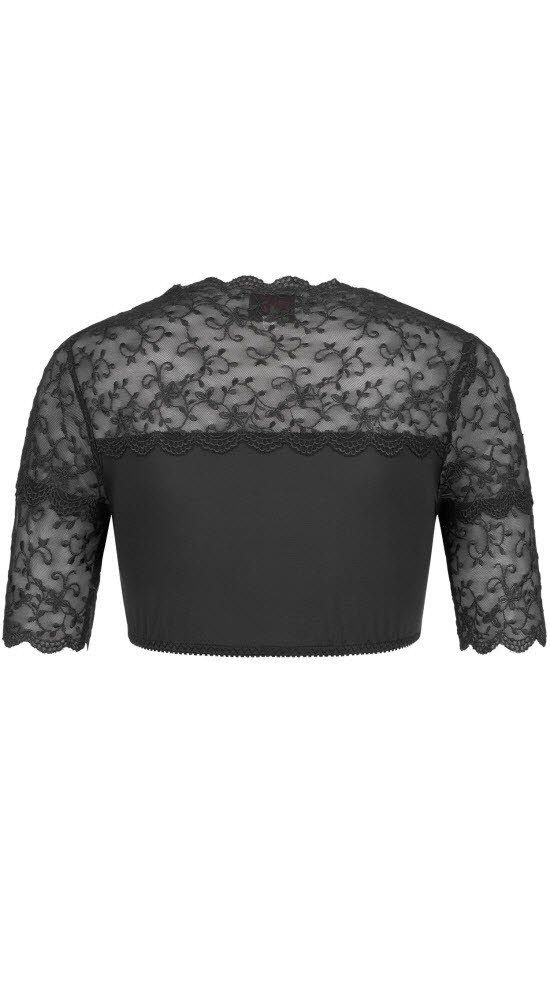 Nübler Dirndlbluse Dirndlbluse Kurzarm Nena in Schwarz von Nübler günstig online kaufen