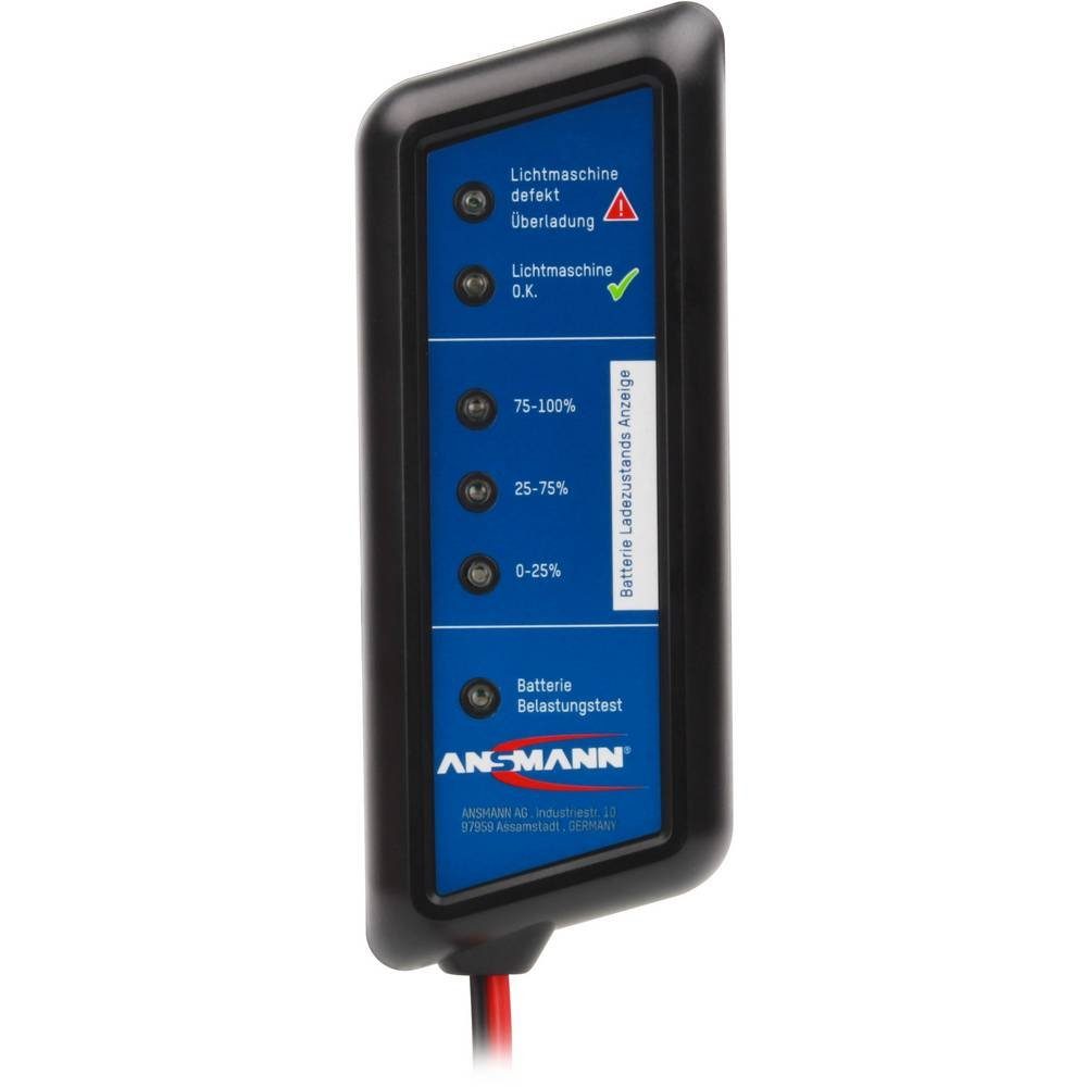 ANSMANN® Multifunktions-Testgerät Power Check Autobatterie-Ladegerät, Ein  Kurzschluss oder Verpolen ist durch eingebauten Schutz nicht möglich