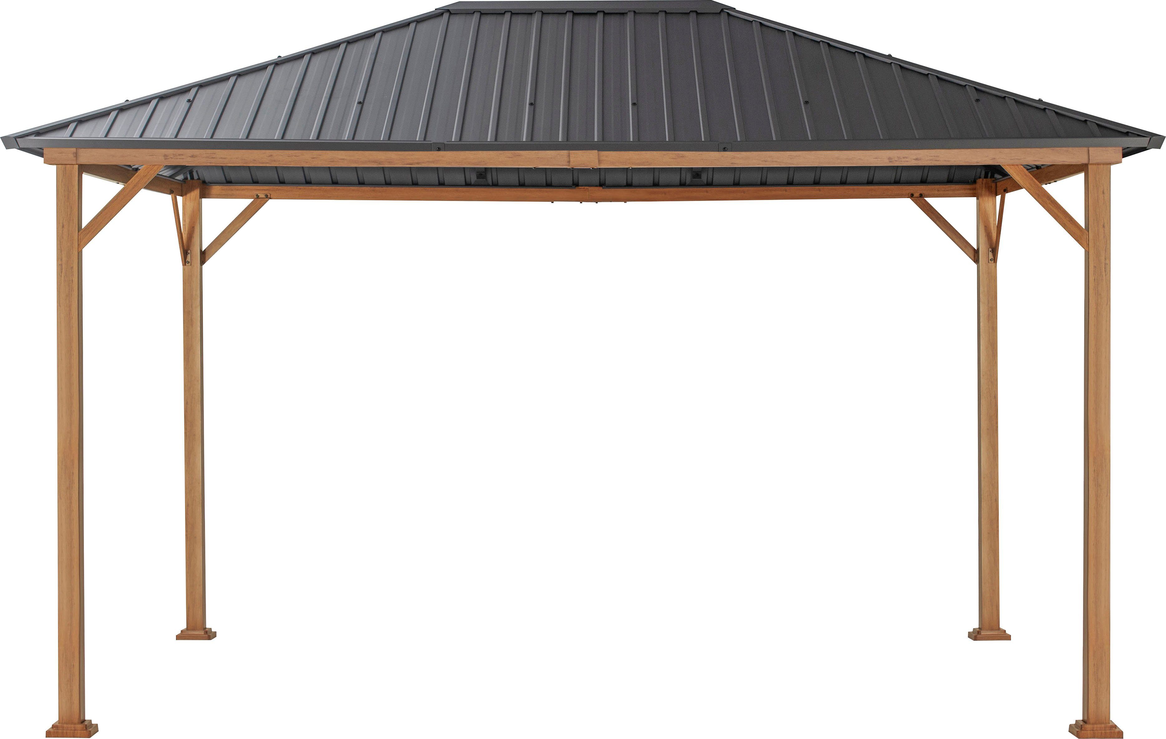 KONIFERA Pavillon "Samos" aus verzinktem Stahl, ohne Seitenteile, BxT: 300x günstig online kaufen