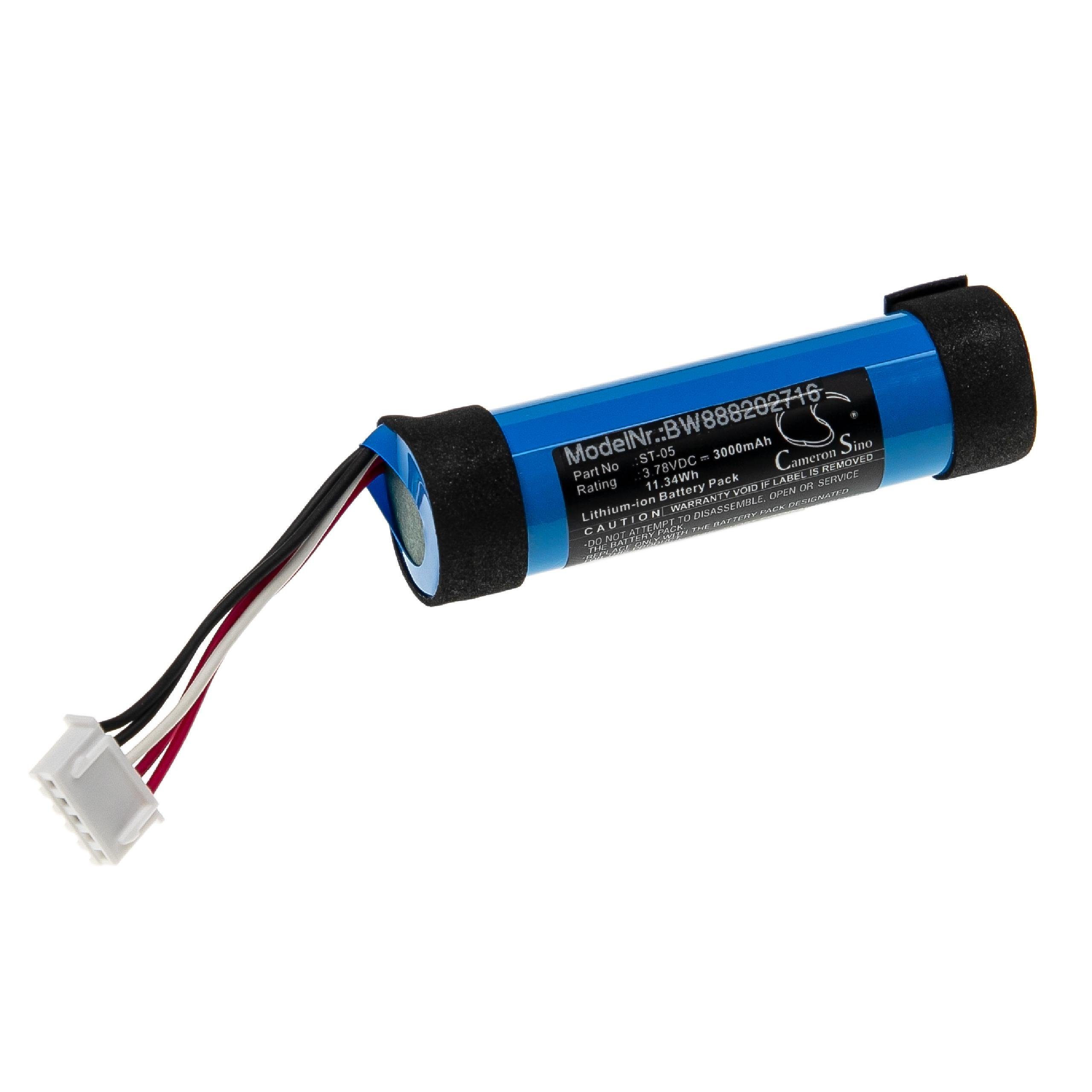 vhbw kompatibel mit Sony SRS-XB21 Akku Li-Ion 3000 mAh (3,78 V)