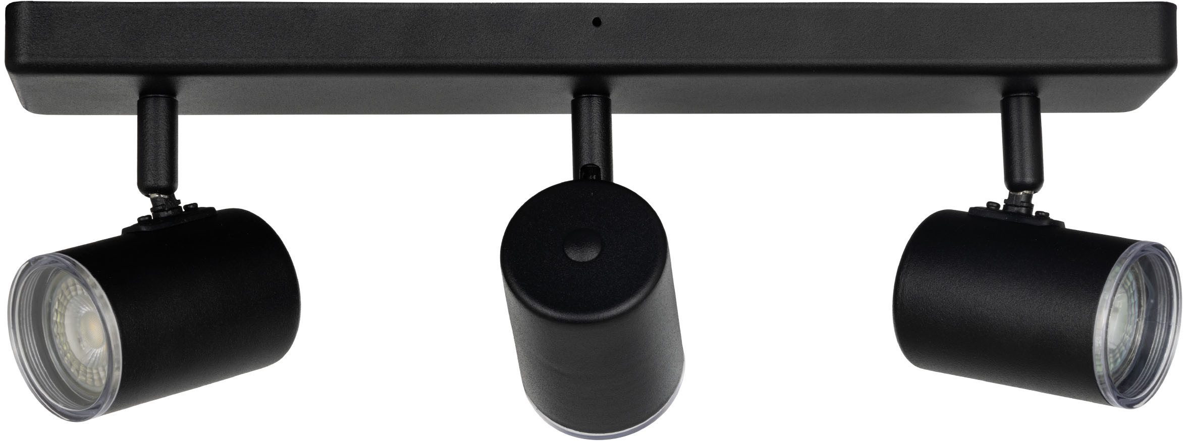 EGLO Deckenspot CONSUMA 1 Spotlampe - Stahl - GU10 - 3X5W - IP44, ohne Leuchtmittel, Wandleuchte, Wandspot, schwenkbar, Strahler, L40 x B8 x H13 cm