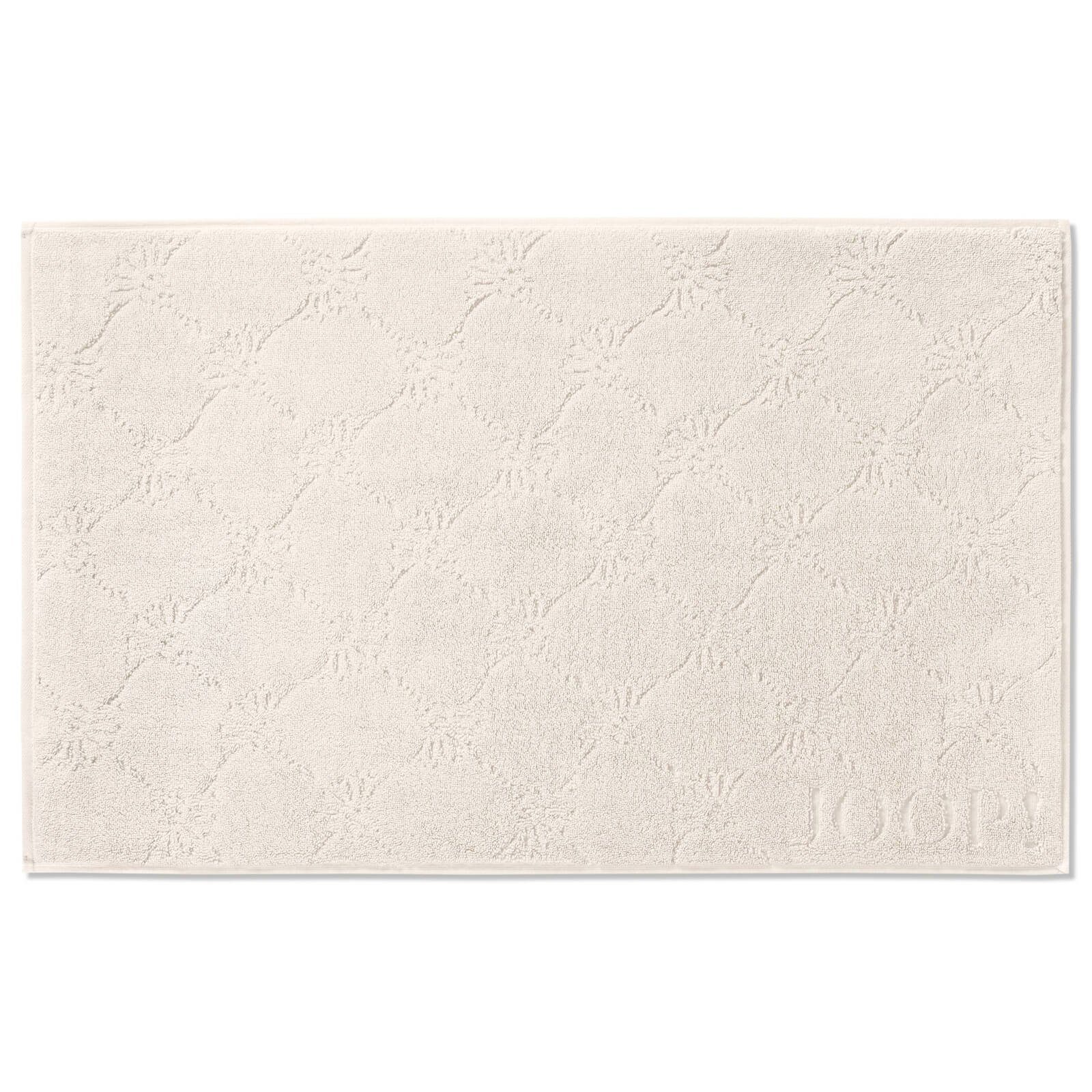 JOOP! Handtuch Badematte Uni Cornflower Creme 1670 356, Walkfrottier (1-St), Badematte, Badvorleger, Badteppich