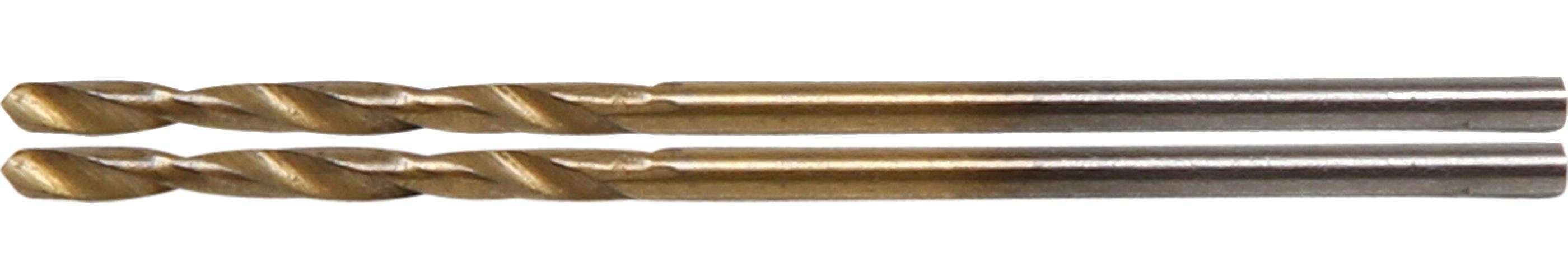 BGS technic Spiralbohrer Spiralbohrer, HSS-G, titan-nitriert, 1,5 mm, 2-tlg.