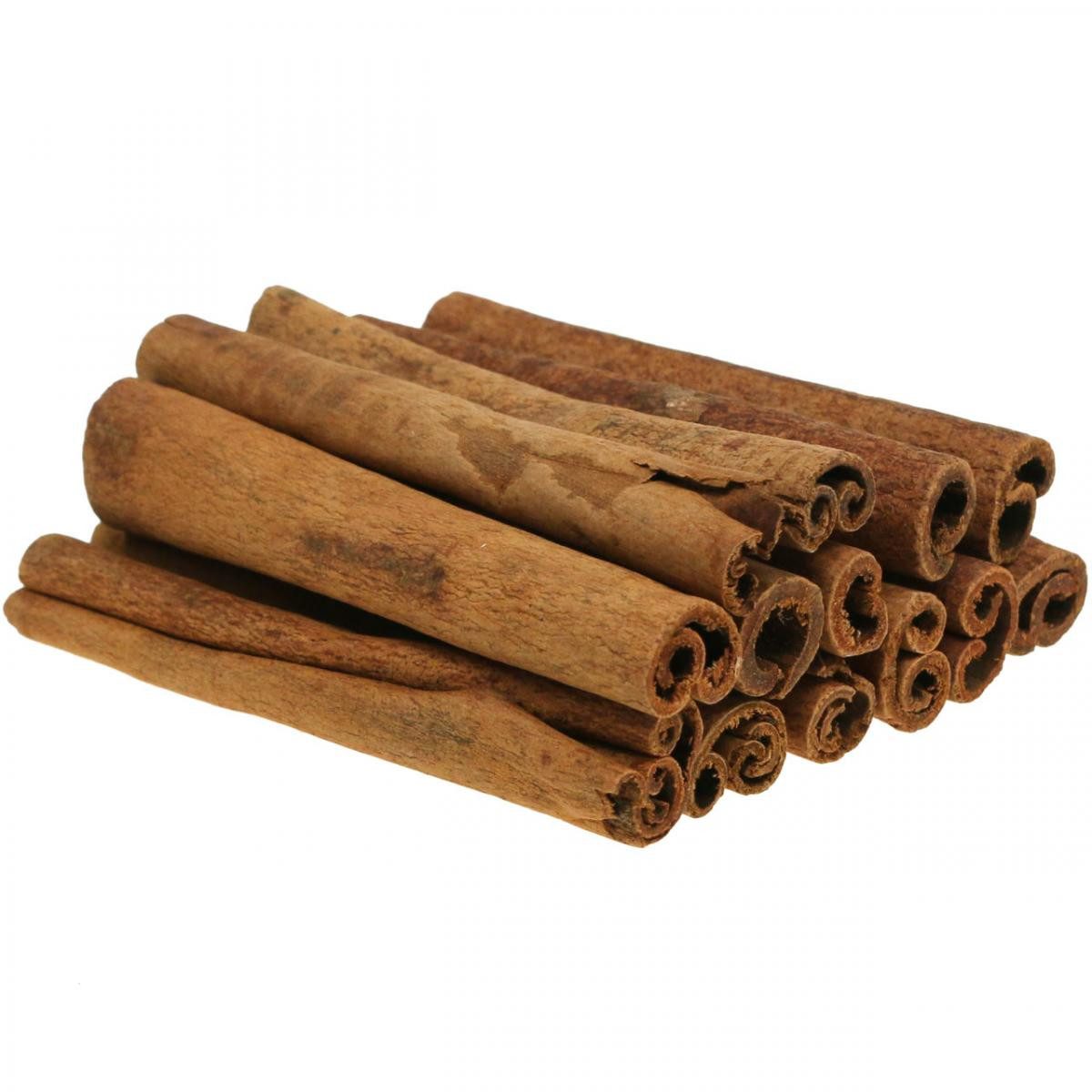 Trockenblume Zimtstangen Deko 8cm 500g Natur - Weihnachtsdeko, Viana, Höhe 1.2 cm