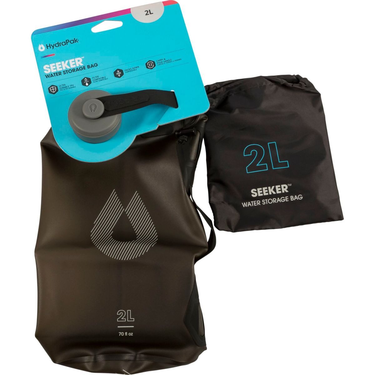 HydraPak Trinkflasche Seeker 2L Trinktank