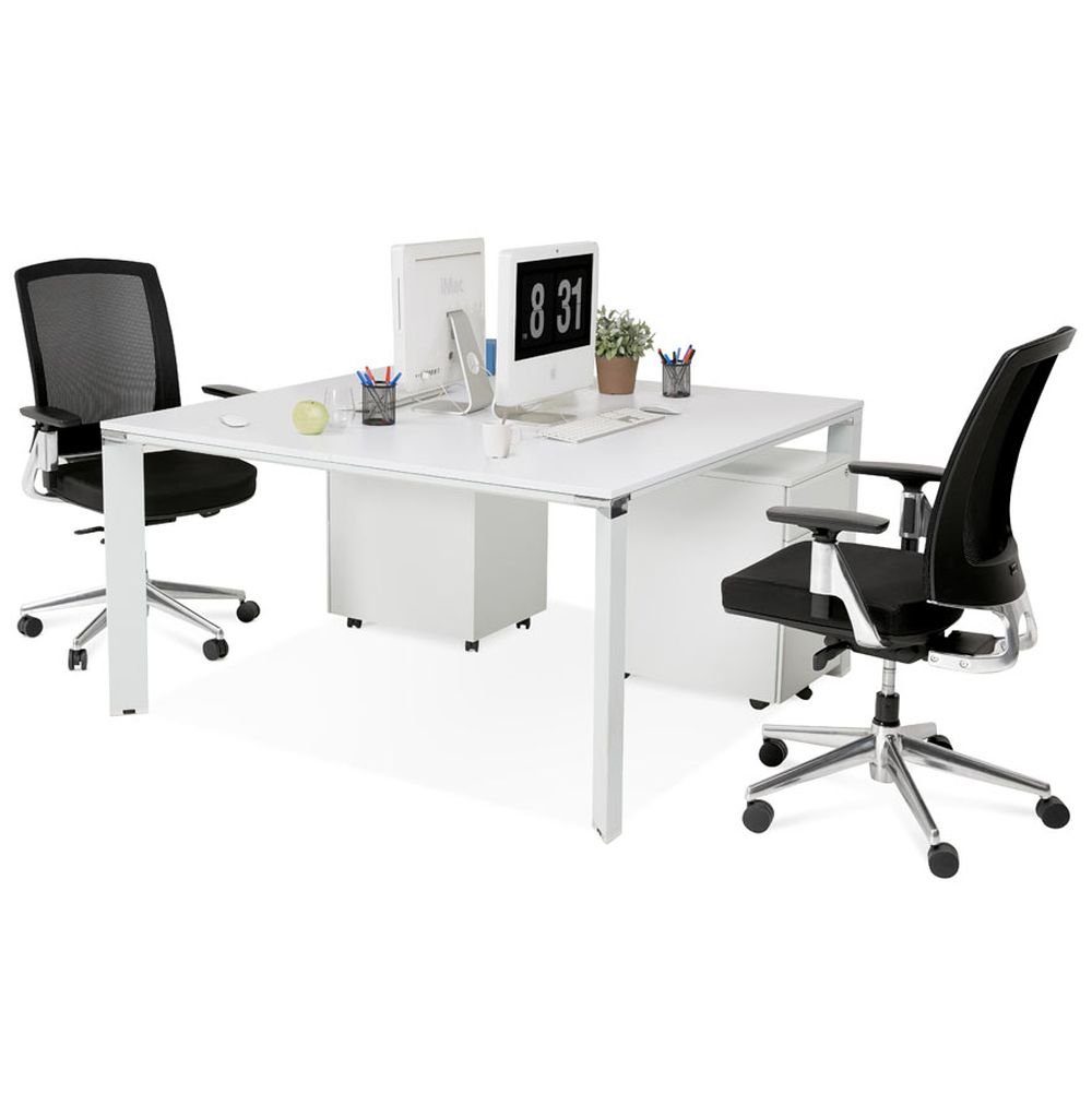PC-Tisch Laptoptisch Schreibtisch Büro DESIGN SELENA Weiß Schreibtisch KADIMA