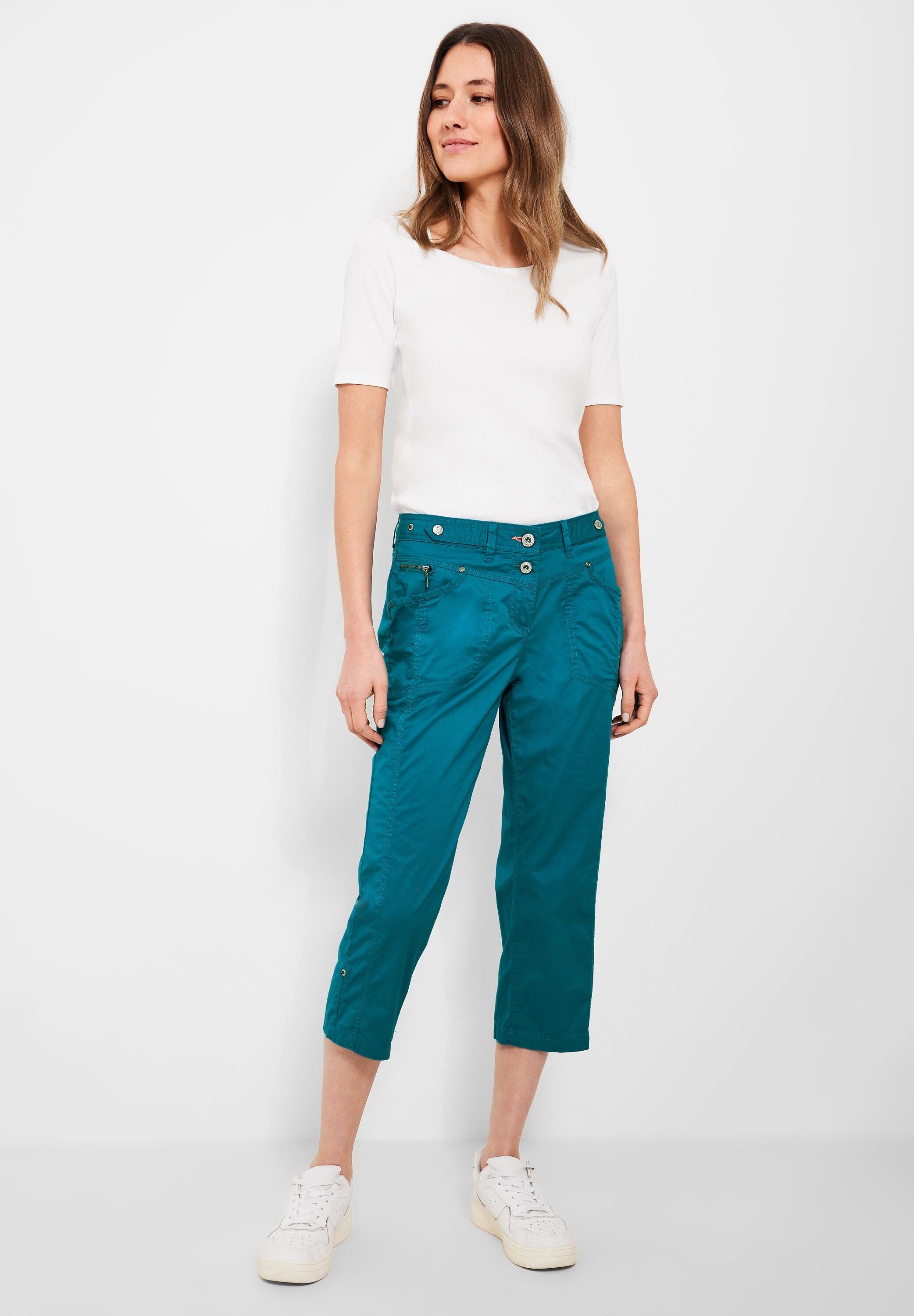 aqua blue Cecil nocturnal 5-Pocket-Style 3/4-Hose