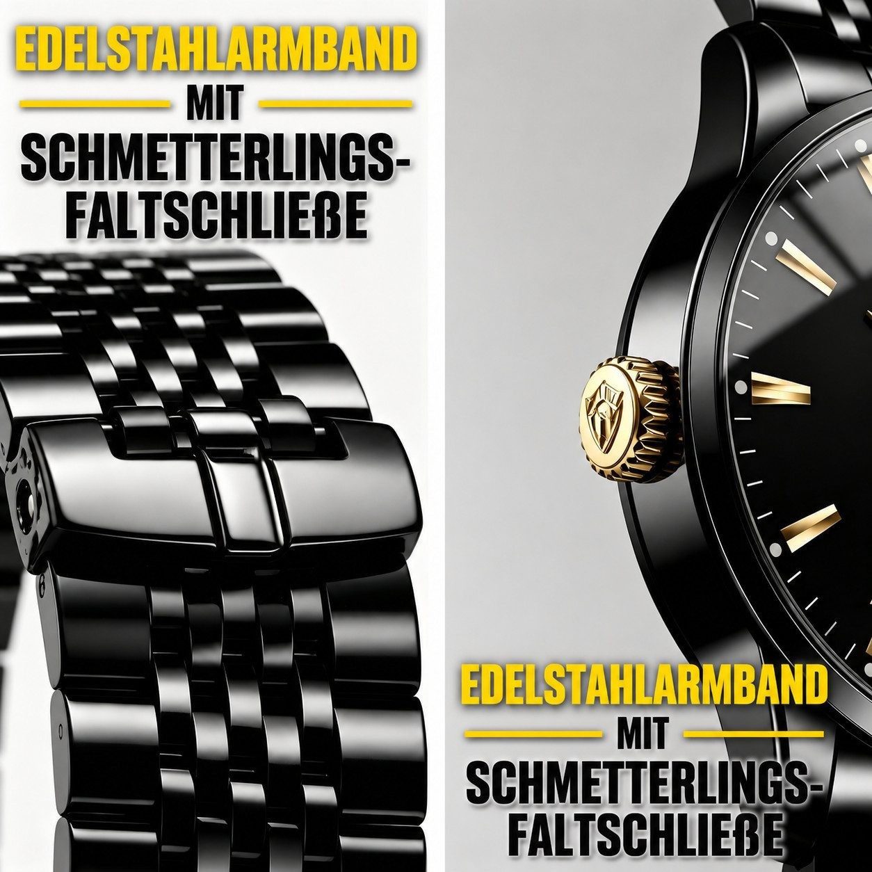 Forrlite Quarzuhr Herrenuhr Multifunktionsuhr Armbanduhr, (Chronograph Herrenuhr Quarz, Herrenarmbanduhr mit Datum), Elegante Quarzuhr, Geschenk für Herren