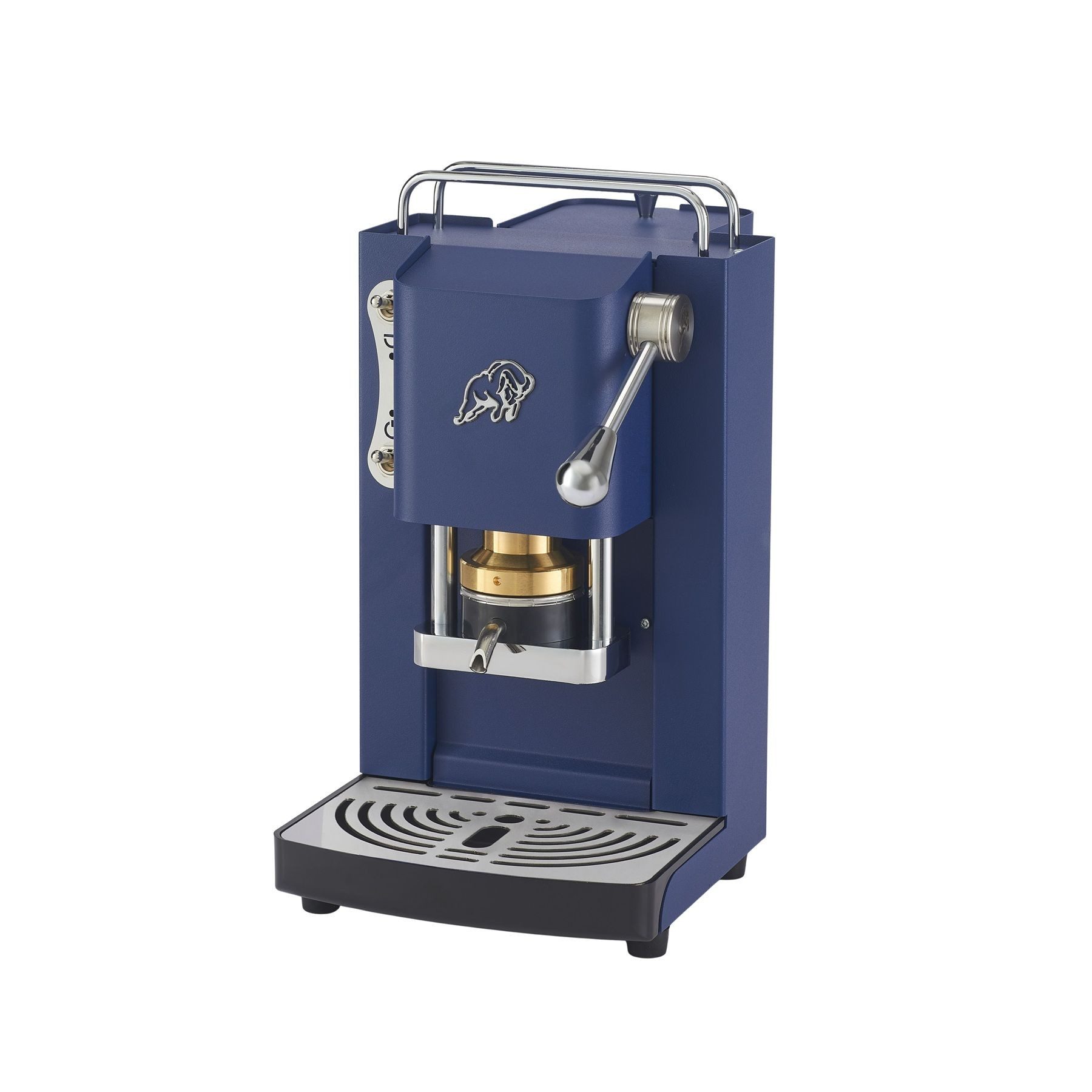 Faber Coffee Machines Espressomaschine Pro Essential Chrom Kaffeepadmaschine, 44mm ESE Pads, Chrom-Details mit hochwertigem 3D-Logo