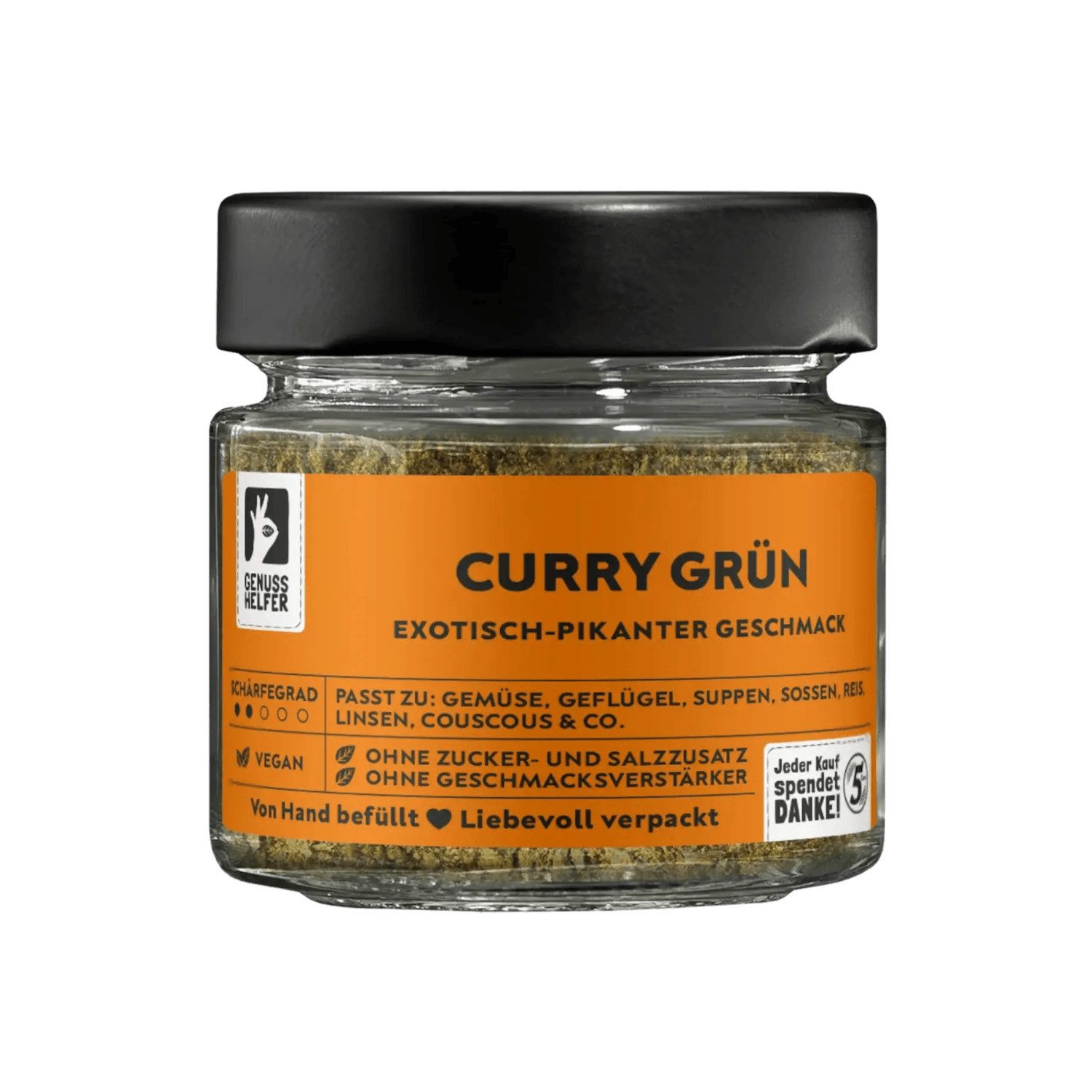 Bremer Gewürzhandel Gewürz Grünes Curry, gemahlen, im Glas, 40 g