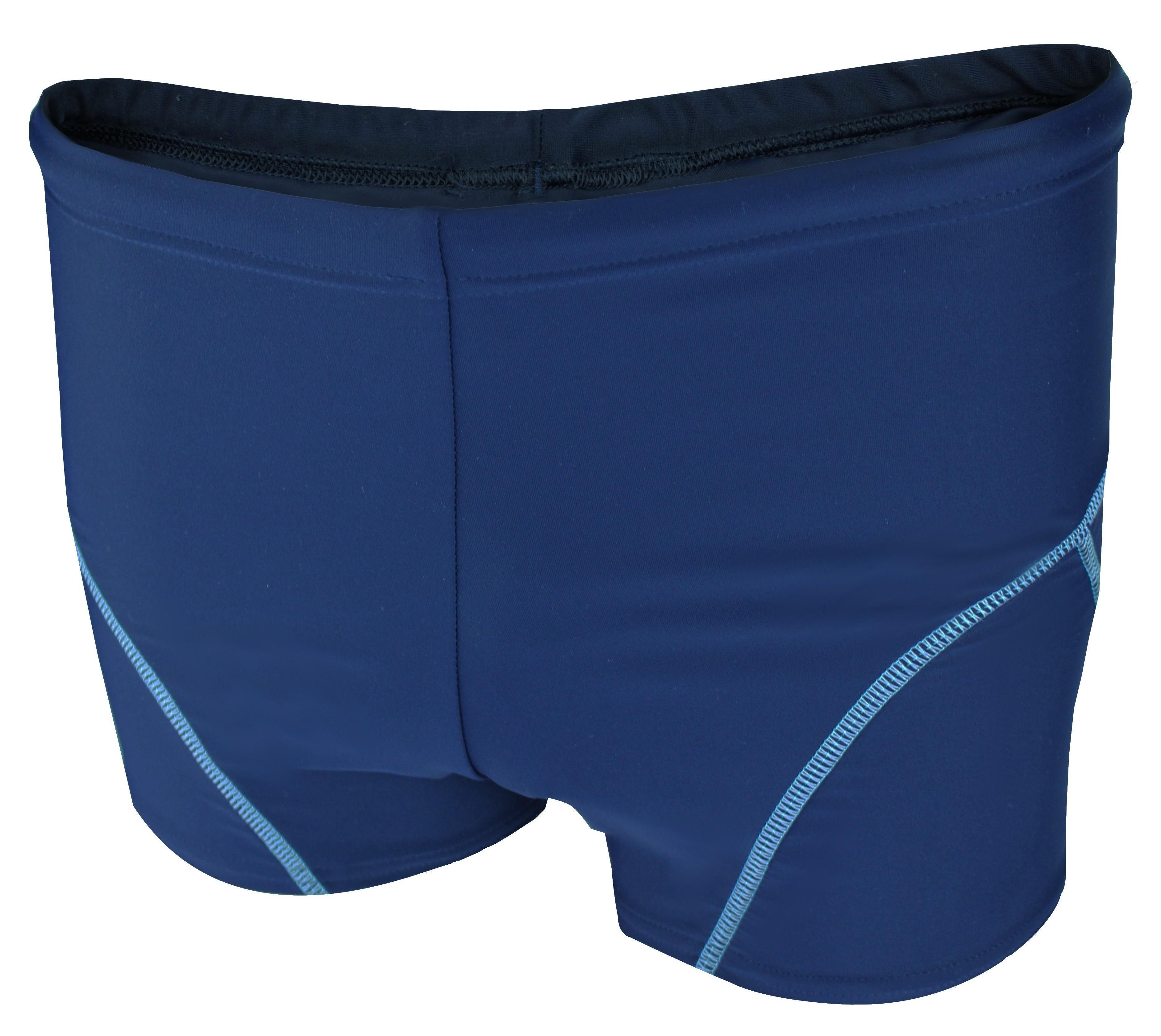 Aquarti Badehose Aquarti Jungen Badehose Schwimmhose kontrastfarbene Nähte Dunkelblau / Blau