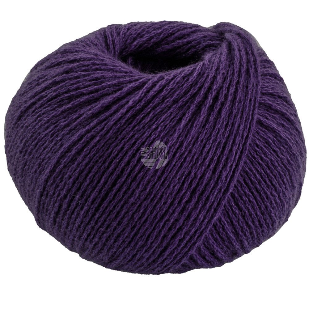 LANA GROSSA Cashmere Pure 0023 aubergine Häkelwolle, 115 m