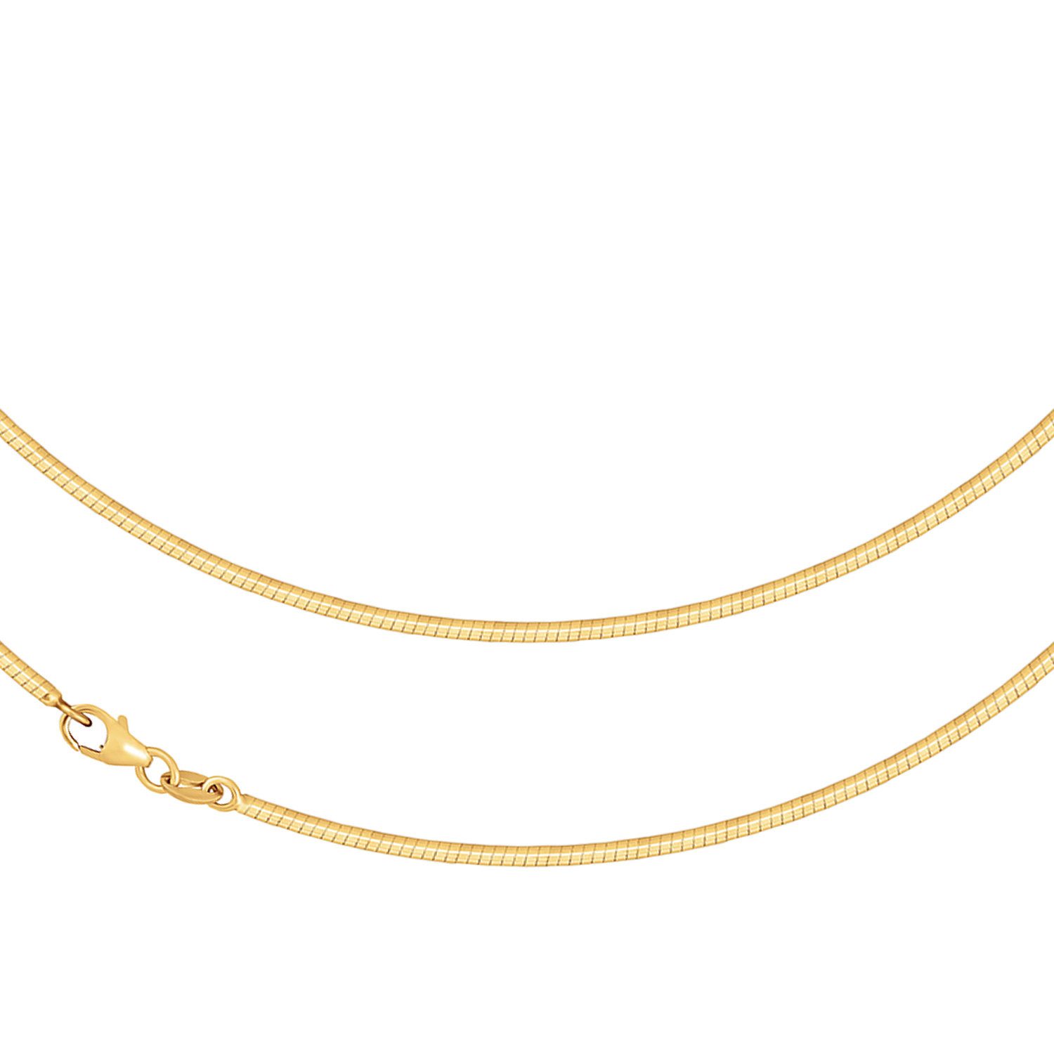 Goldkette JB Edle Goldkette Tondakette 585 - 14 K Gold 1,9 mm 45 cm