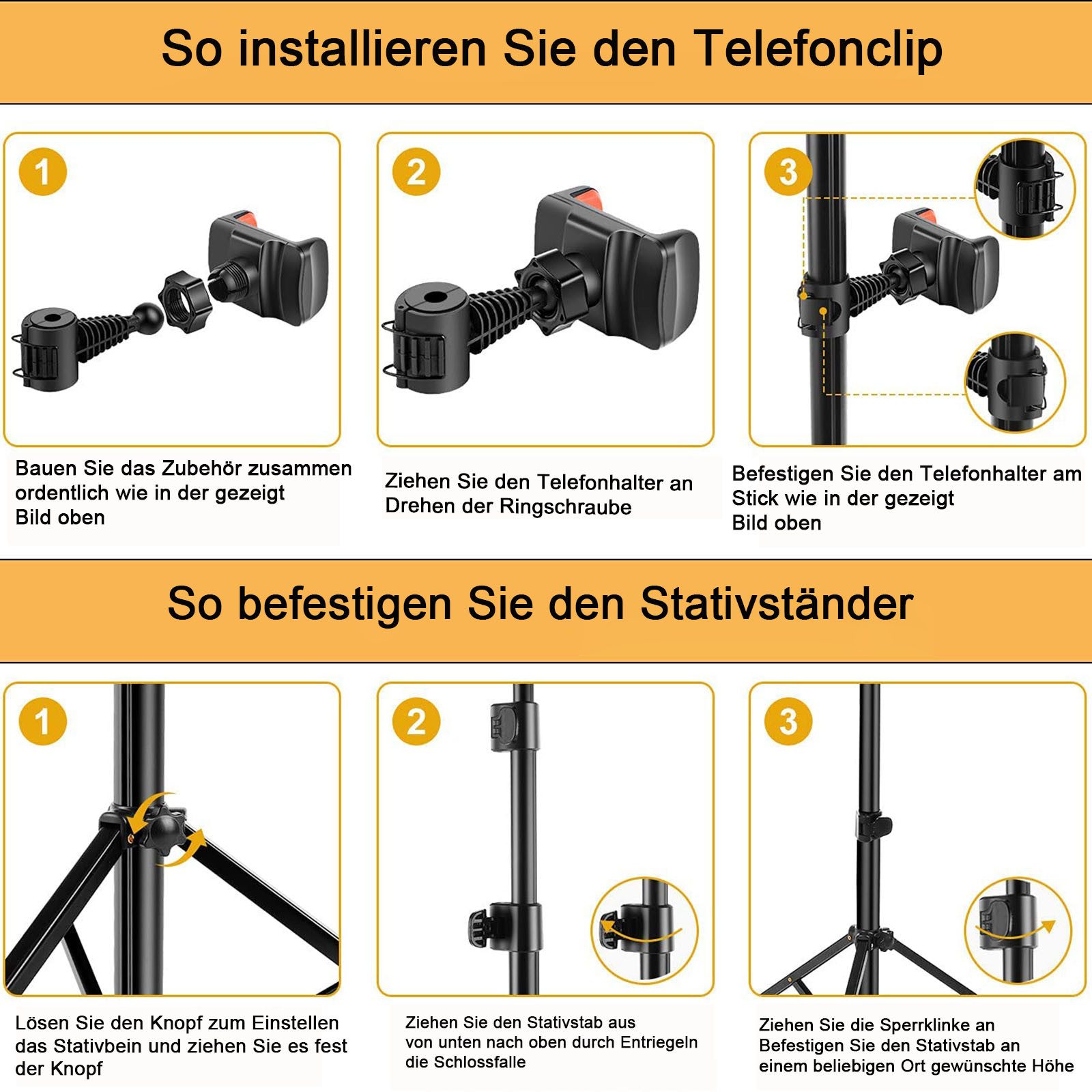 AIMAX Ringlicht 10 Zoll Ringlicht mit Fernsteuerung, mit 3 Farbe und 10 Helligkeitsstufen – Bild 4 von 5