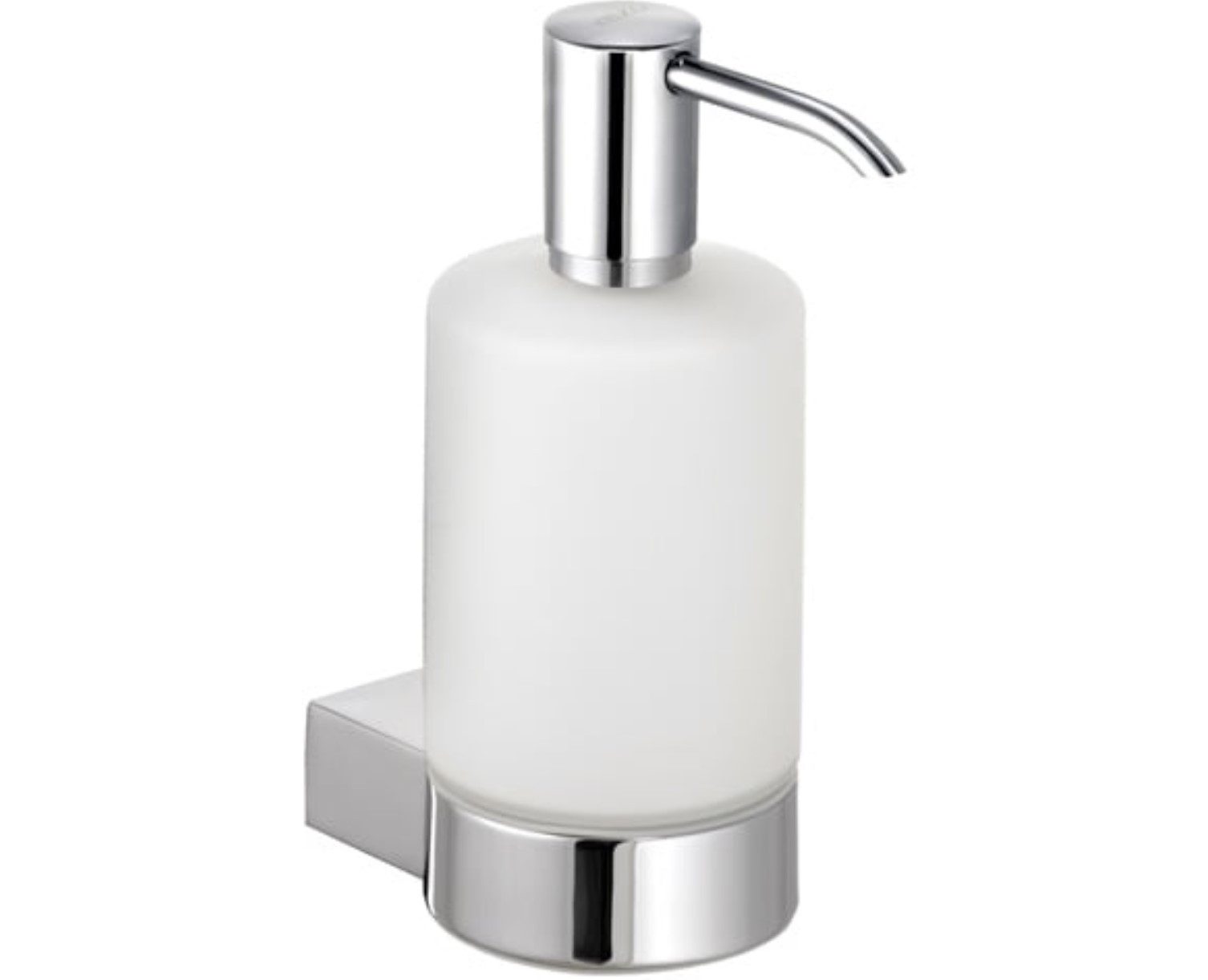 Keuco Seifenspender Plan, aus Metall und Kunststoff, nachfüllbar ca. 250 ml, Ersatz-Pumpe inkl.