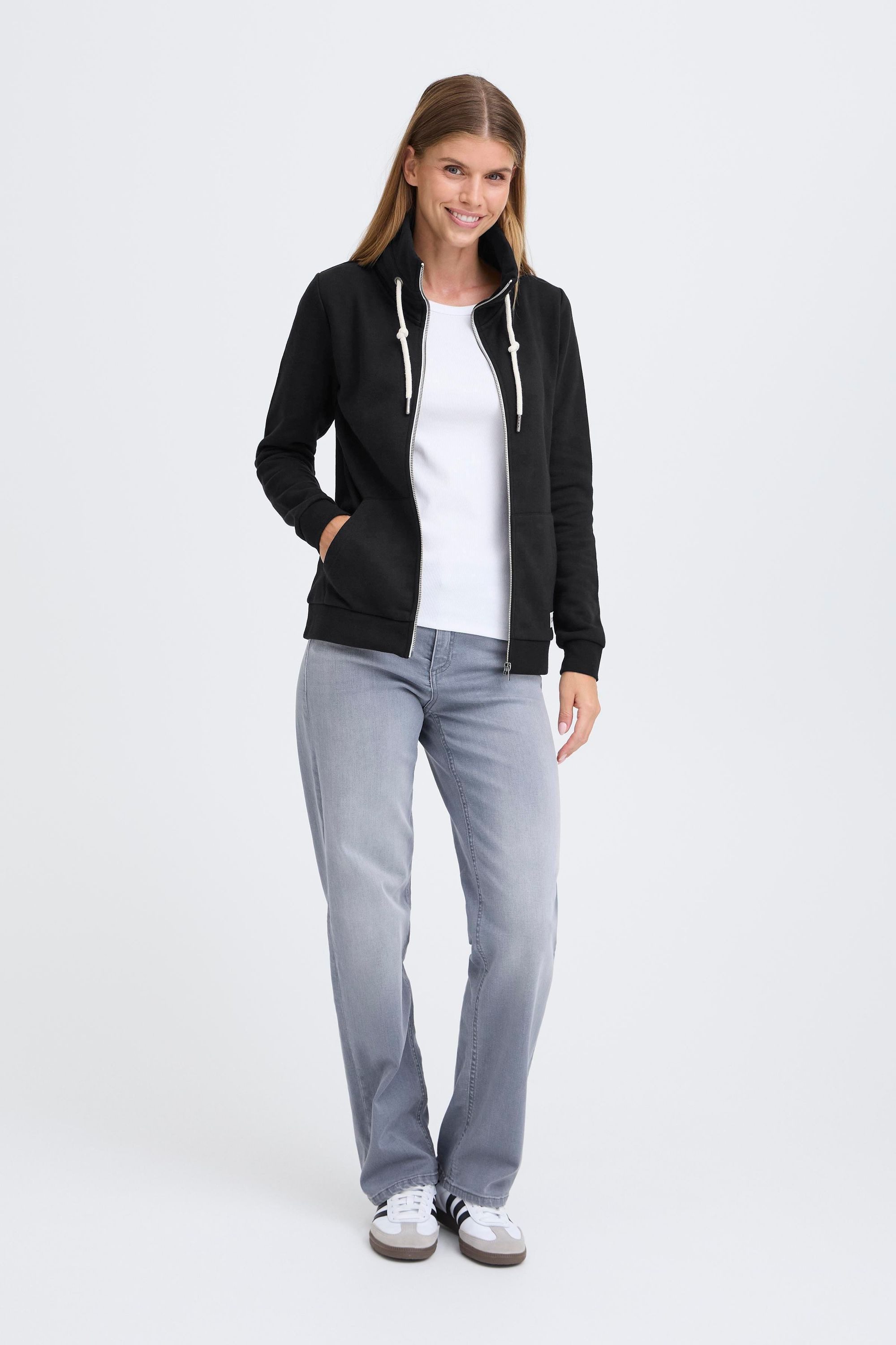 OXMO Sweatjacke OXBitta Modische Sweatjacke