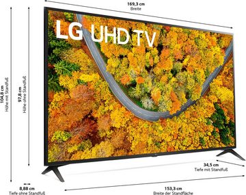 LG 75UP75009LC LCD-LED Fernseher (189 cm/75 Zoll, 4K Ultra HD, Smart-TV, LG Local Contrast, HDR10 Pro)