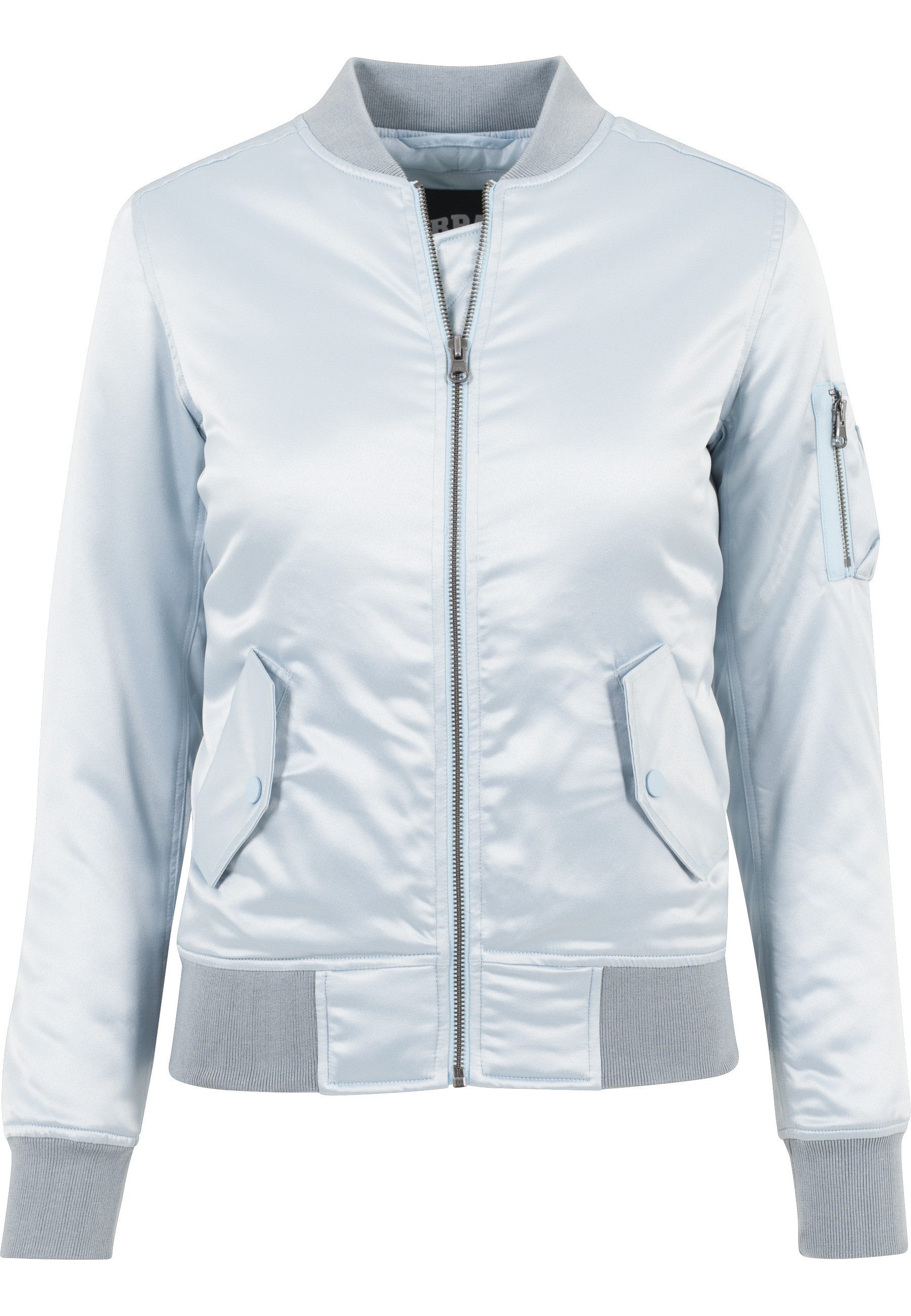 URBAN CLASSICS Allwetterjacke Urban Classics Damen Ladies Satin Bomber Jack günstig online kaufen