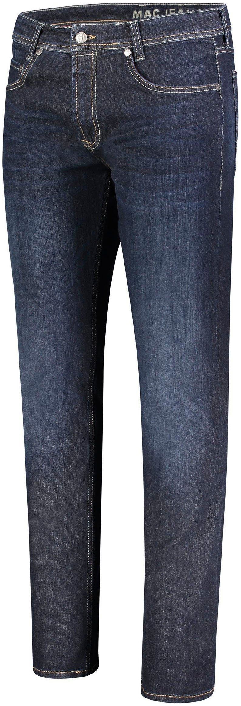 blue 3D Flexx-Driver wash MAC Straight-Jeans elastisch rinsed super