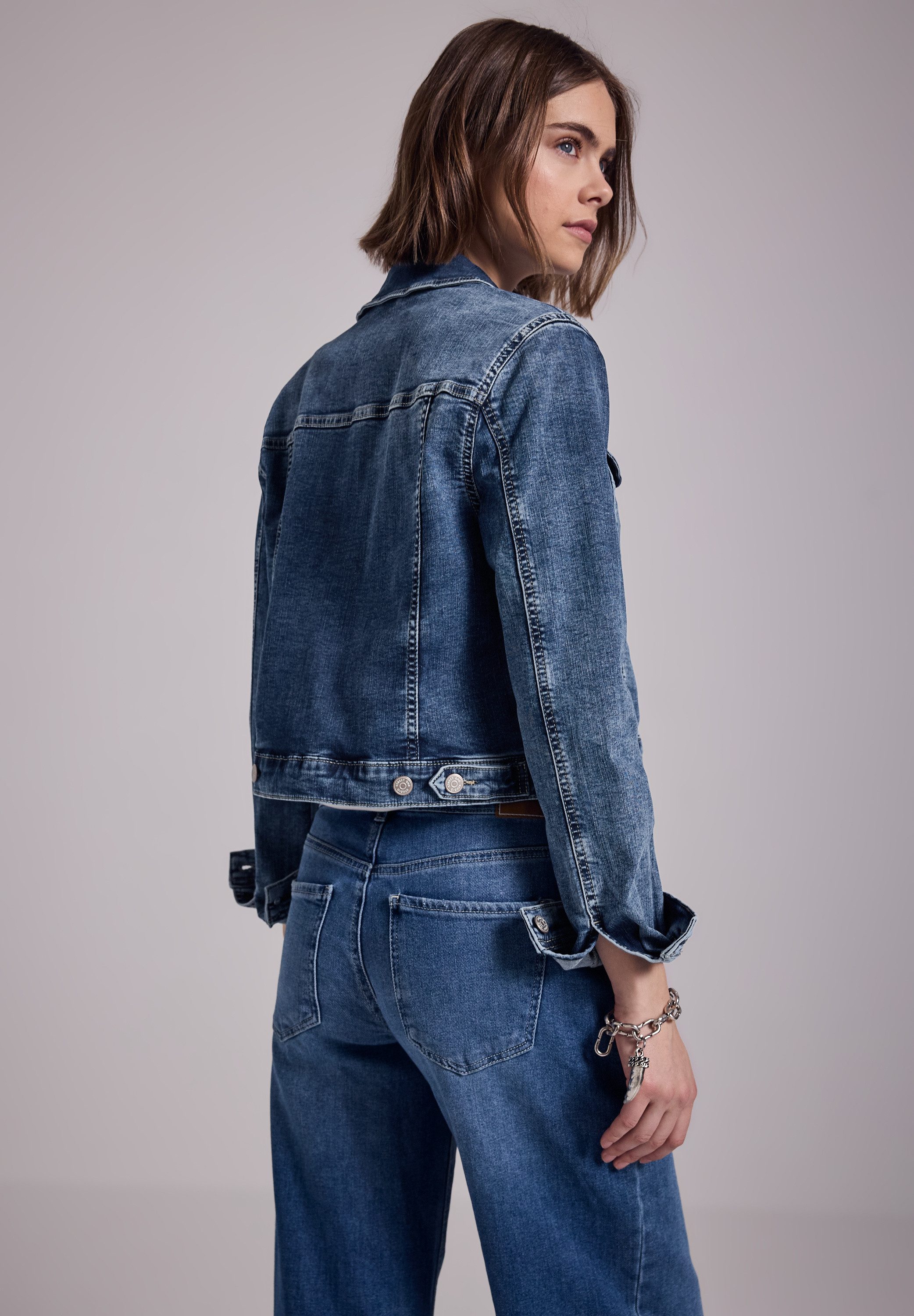 STREET ONE STUDIO Jeansjacke mit Knopfleiste günstig online kaufen