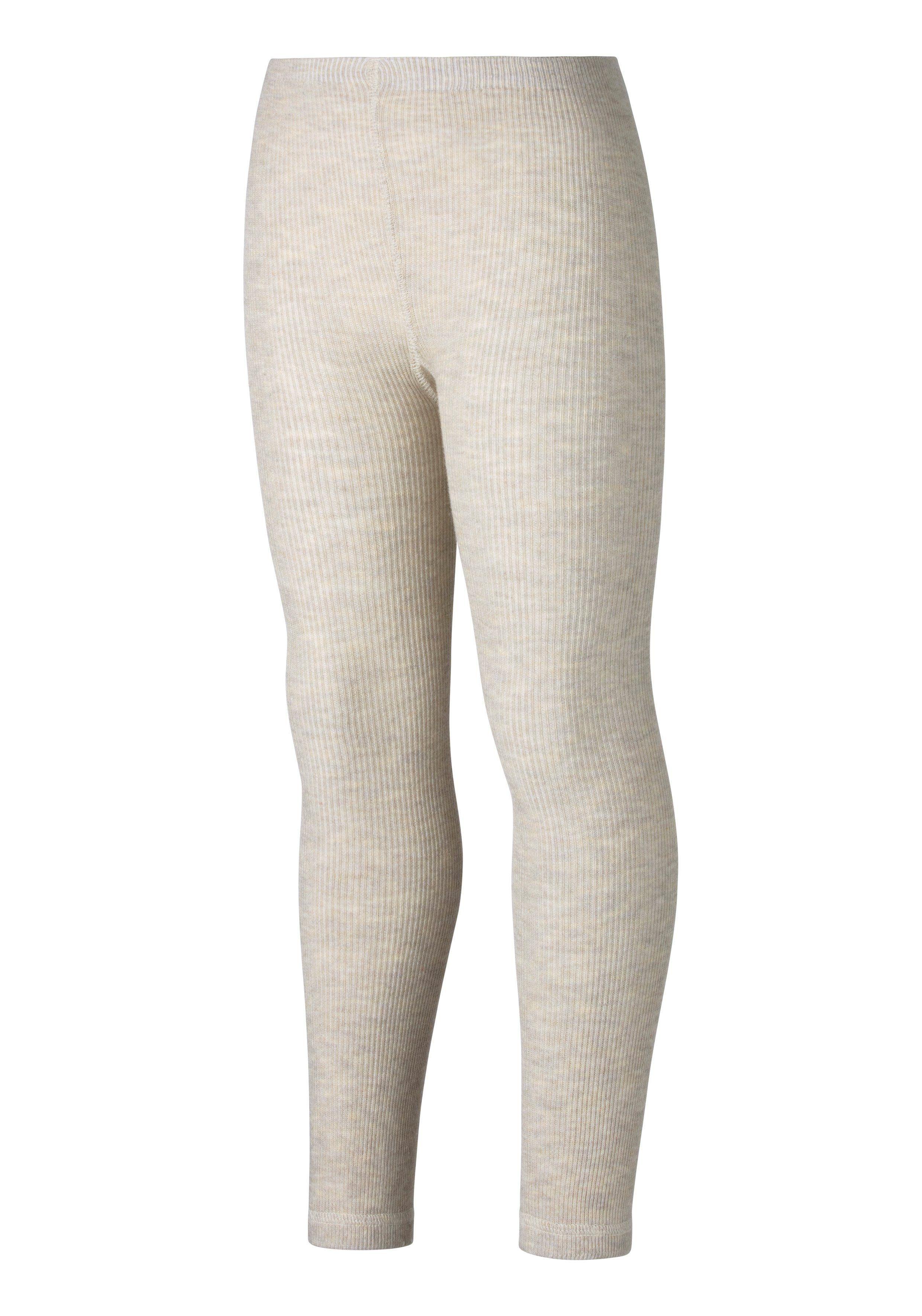 in feiner 1x 1x H.I.S Rippqualität Strickstrumpfleggings St) meliert 1x 3 (Packung beige lila, rosa,