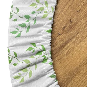 Abakuhaus Tischdecke Rundum-elastische Stofftischdecke, Grün Symmetrische Olive Leaves