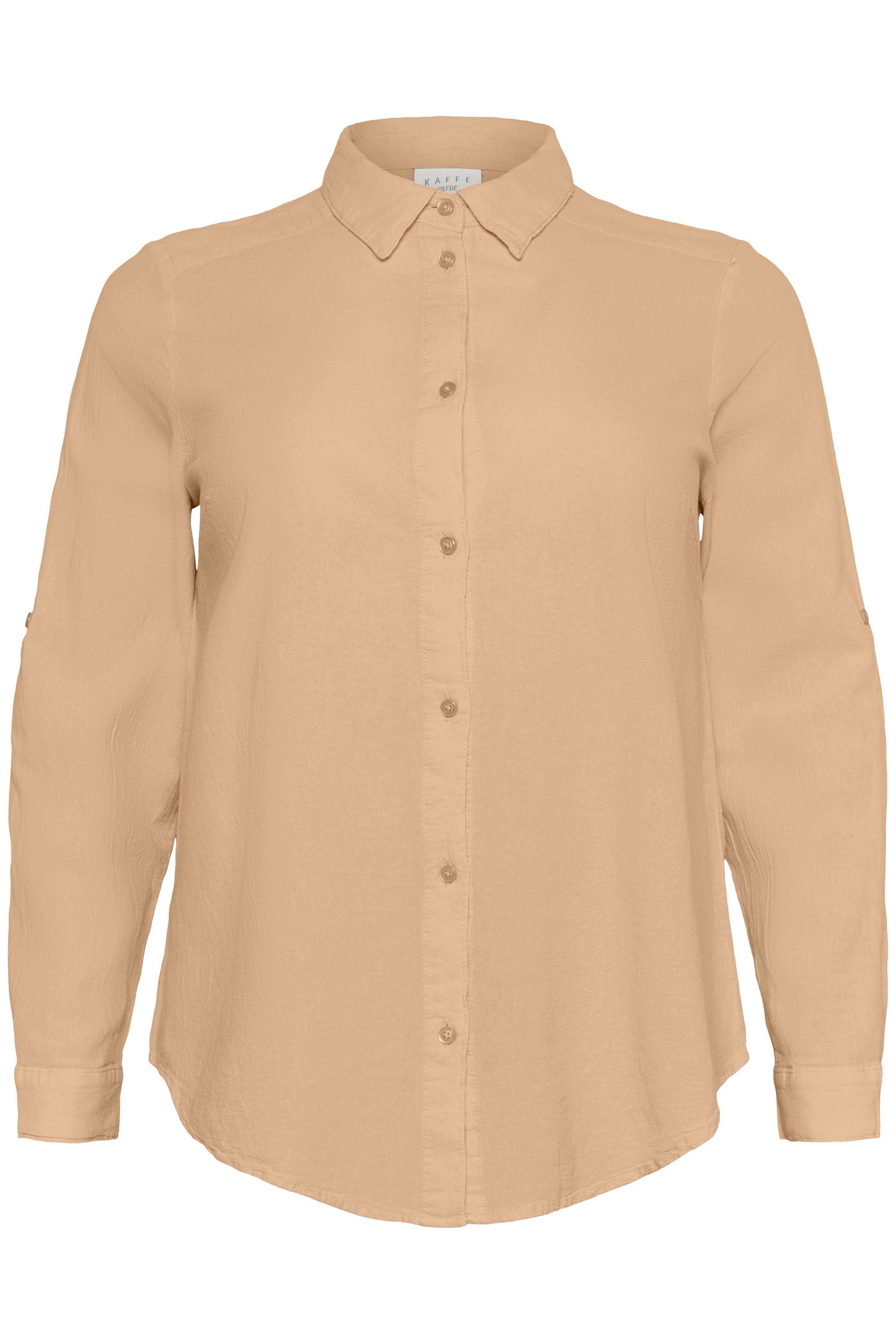 KAFFE Curve Langarmhemd Langarm - Hemd KCnana Große Größen