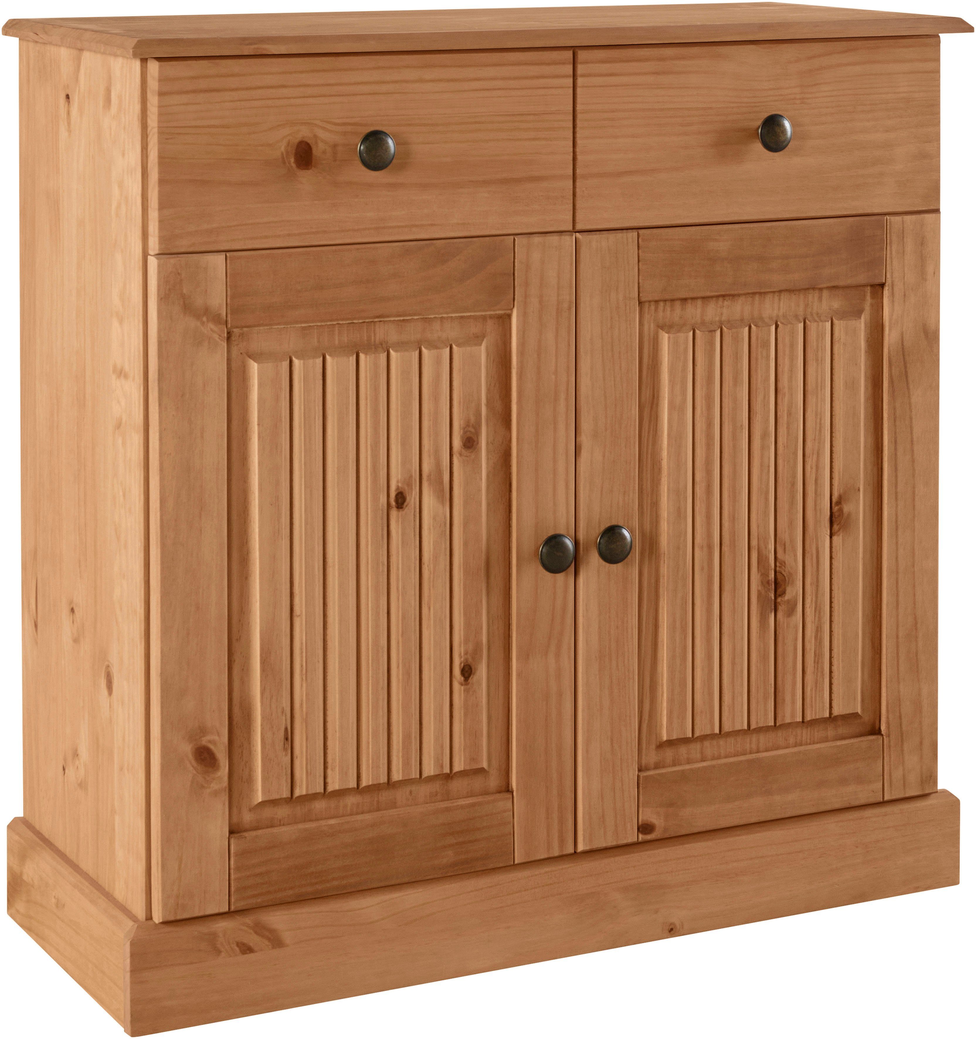 Home affaire Sideboard Liotta, Kommode mit verstellbaren Einlegeboden, massives Kiefernholz