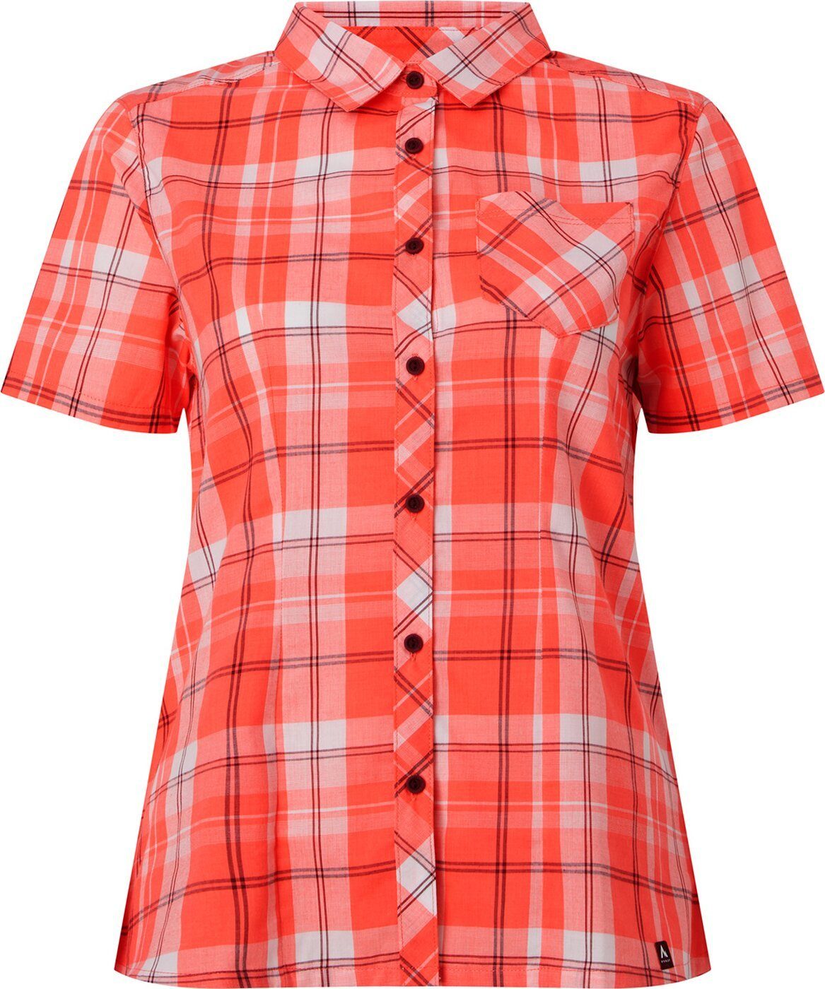 McKINLEY Outdoorbluse Damen -Orange/Weiß - Armon W Outdoorbluse