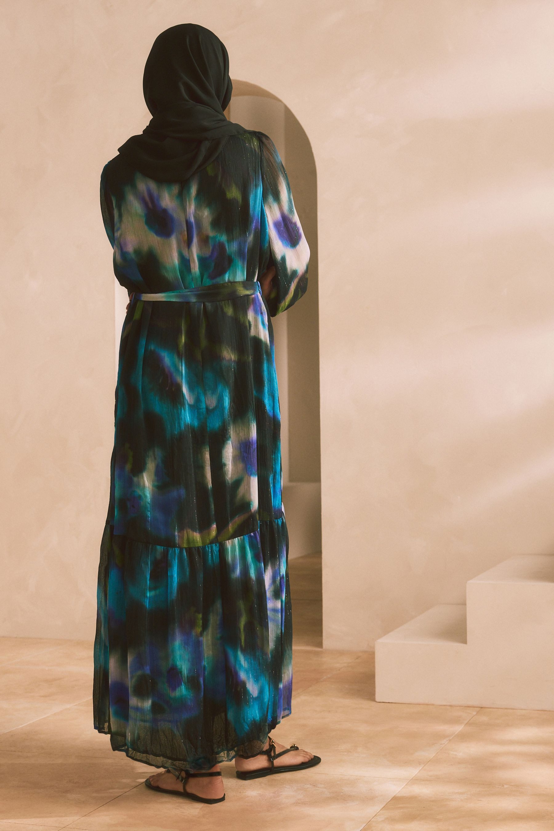Next Maxikleid Langarm-Maxikleid in Knitteroptik mit günstig online kaufen