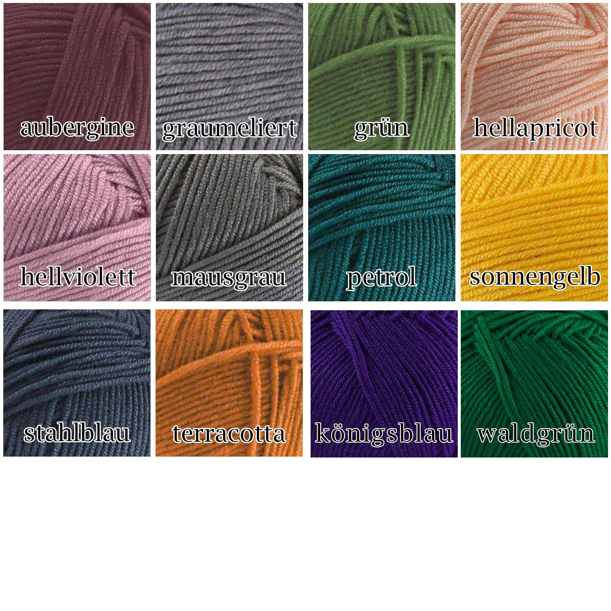 Kartopu 5 x 100g Strickgarn Kartopu BABY ONE Antipilling Babywolle Häkelwolle, 1250 m (Sparpaket), K782 rosa