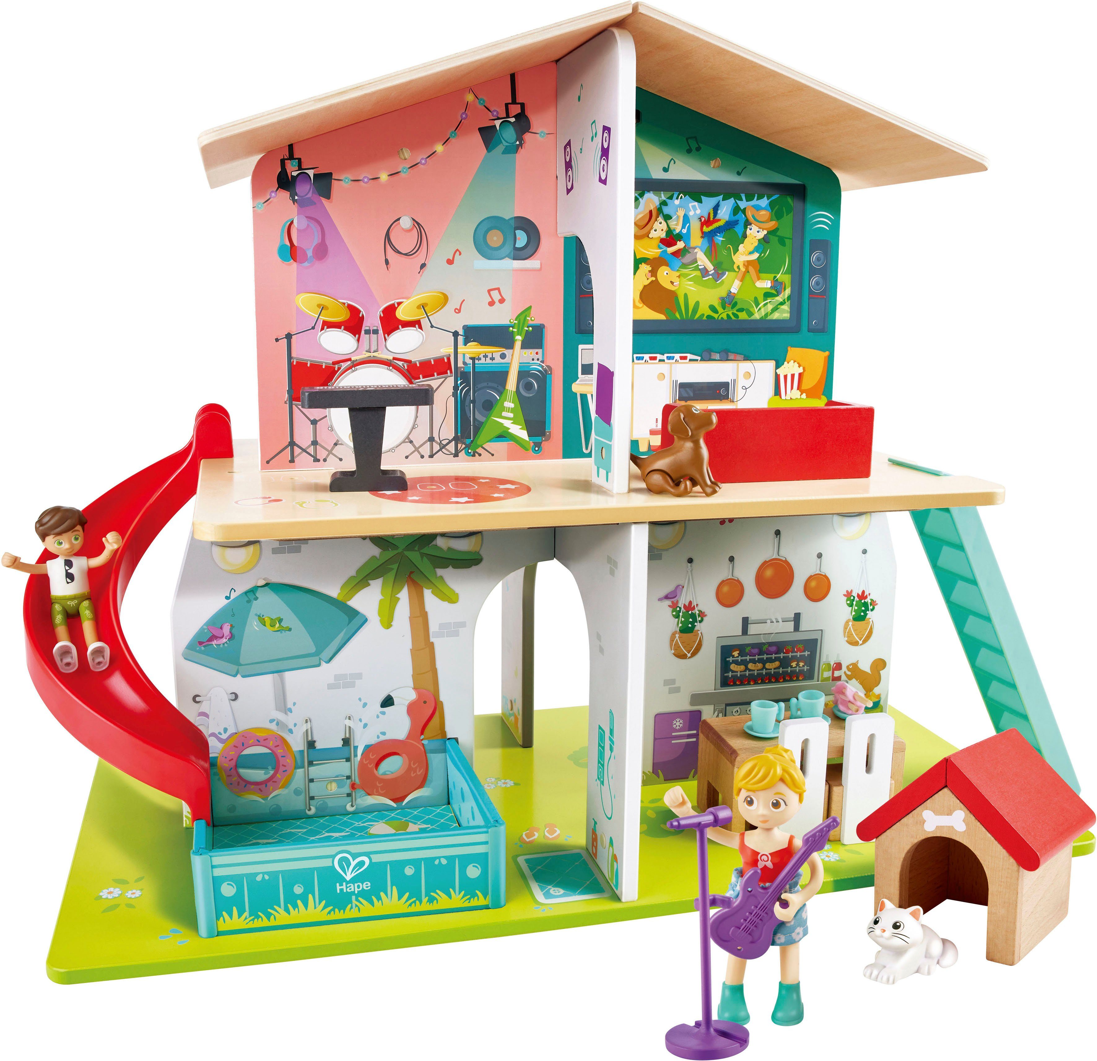 Hape Puppenhaus Interaktives Puppenhaus günstig online kaufen