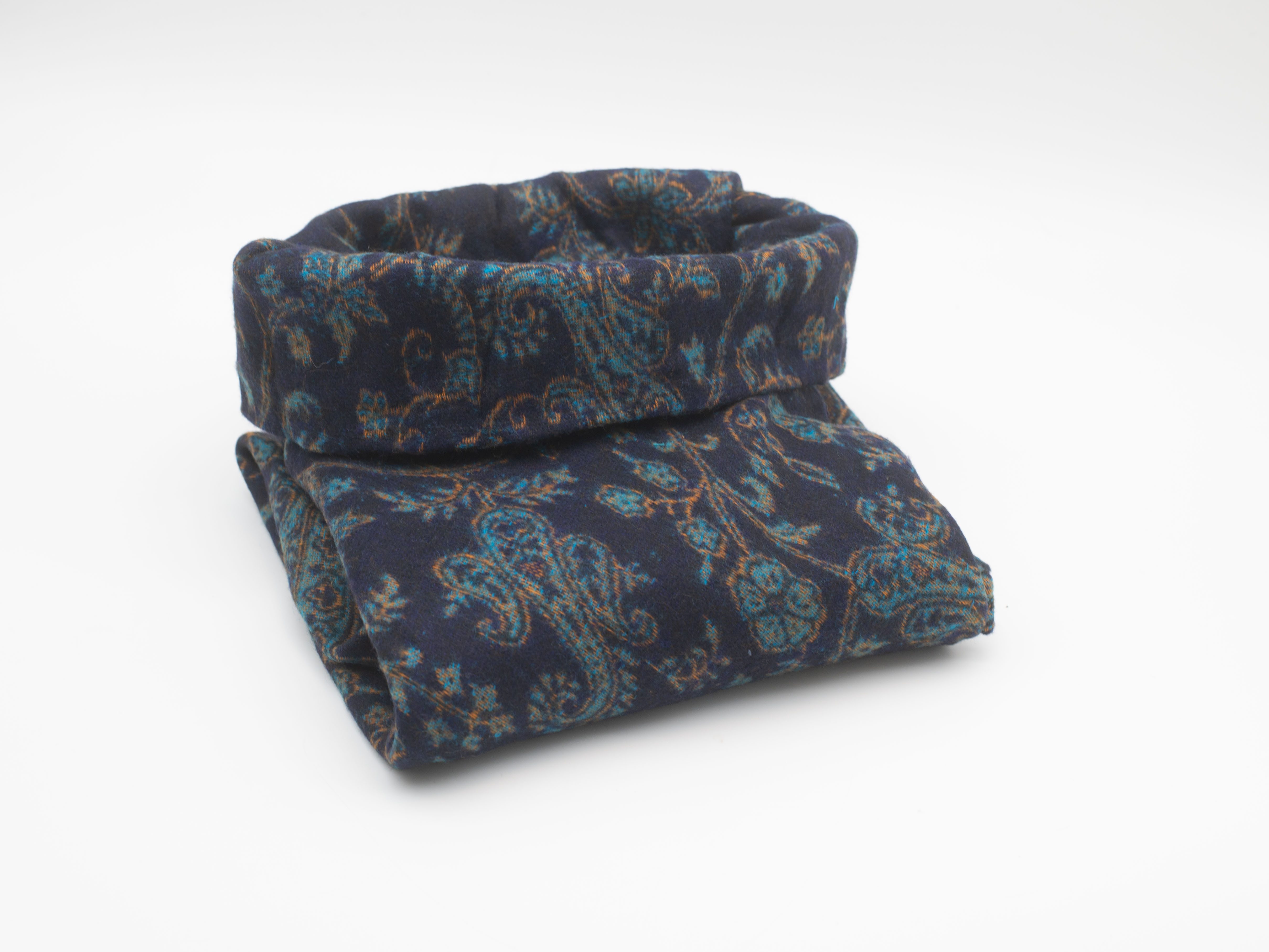 Aurelie Poncho Eleganter Paisley Poncho, für Damen und Herren, mit Stehkragen