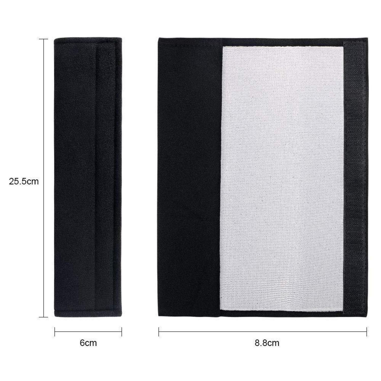 LuxusKollektion Gurtpolster Gurtpolster Auto Schulterpolster Sicherheitsgurt 2PC-Schwarzer Plüsch, (2 St) – Bild 2 von 5