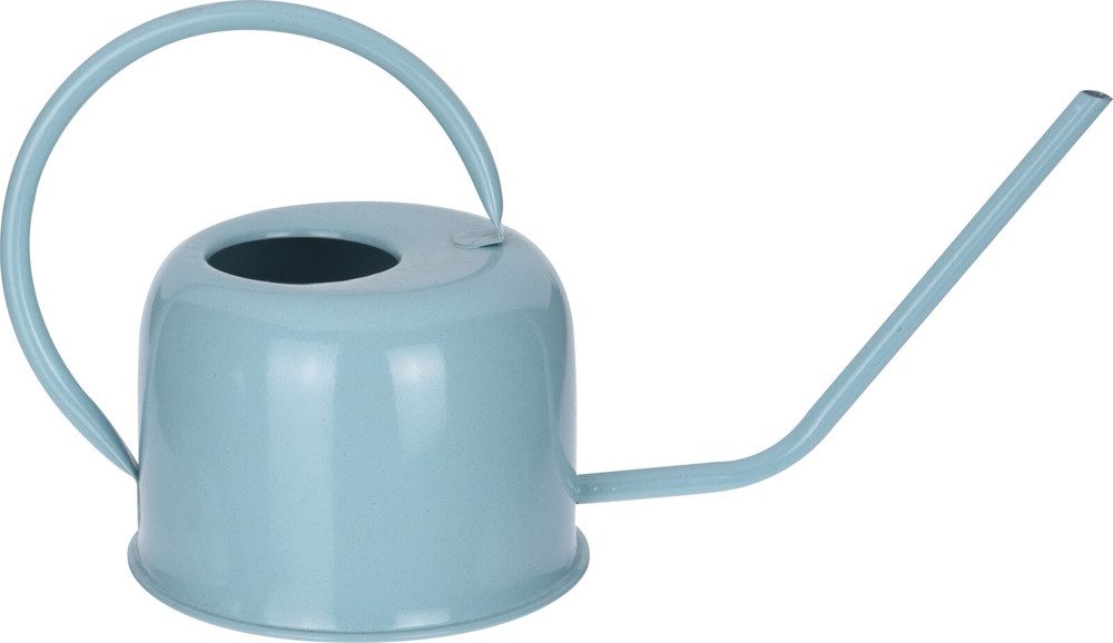 WestCraft Gießkanne Gießkanne aus Metall, 1,1 Liter, schöne Pastell Farben für Garten (1-tlg), Wasser Kanne Pflanzen für Wohnzimmer, Balkon und Terrasse Pastell Blau