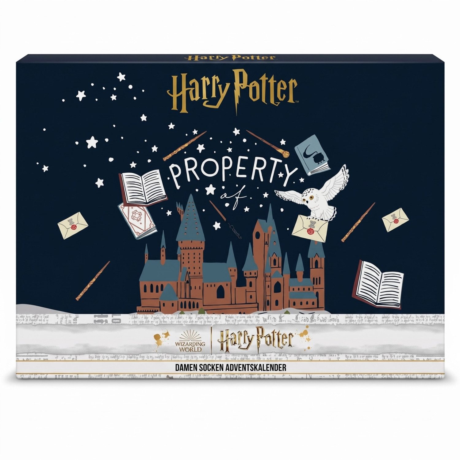 Sockswear Freizeitsocken HARRY POTTER - DAMEN Adventskalender 12 Paar Socken 35-41 PROPERTY