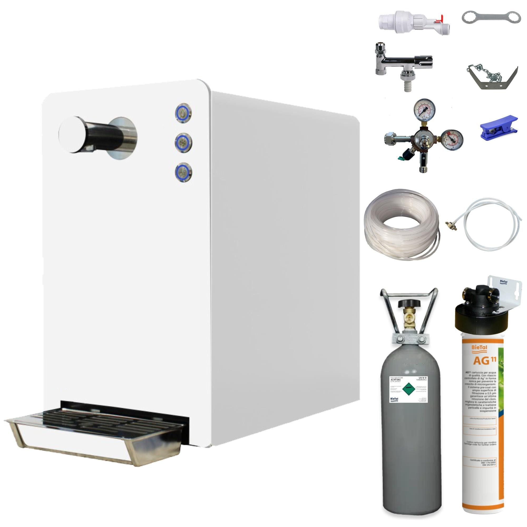 BieTal Wassersprudler Wasserzapfanlage Tafelwassergerät Sprudelwassergerät BieTal® BT-30 SET, (25-tlg), Sprudelwasseranlage Trinkwasser Wasserspender