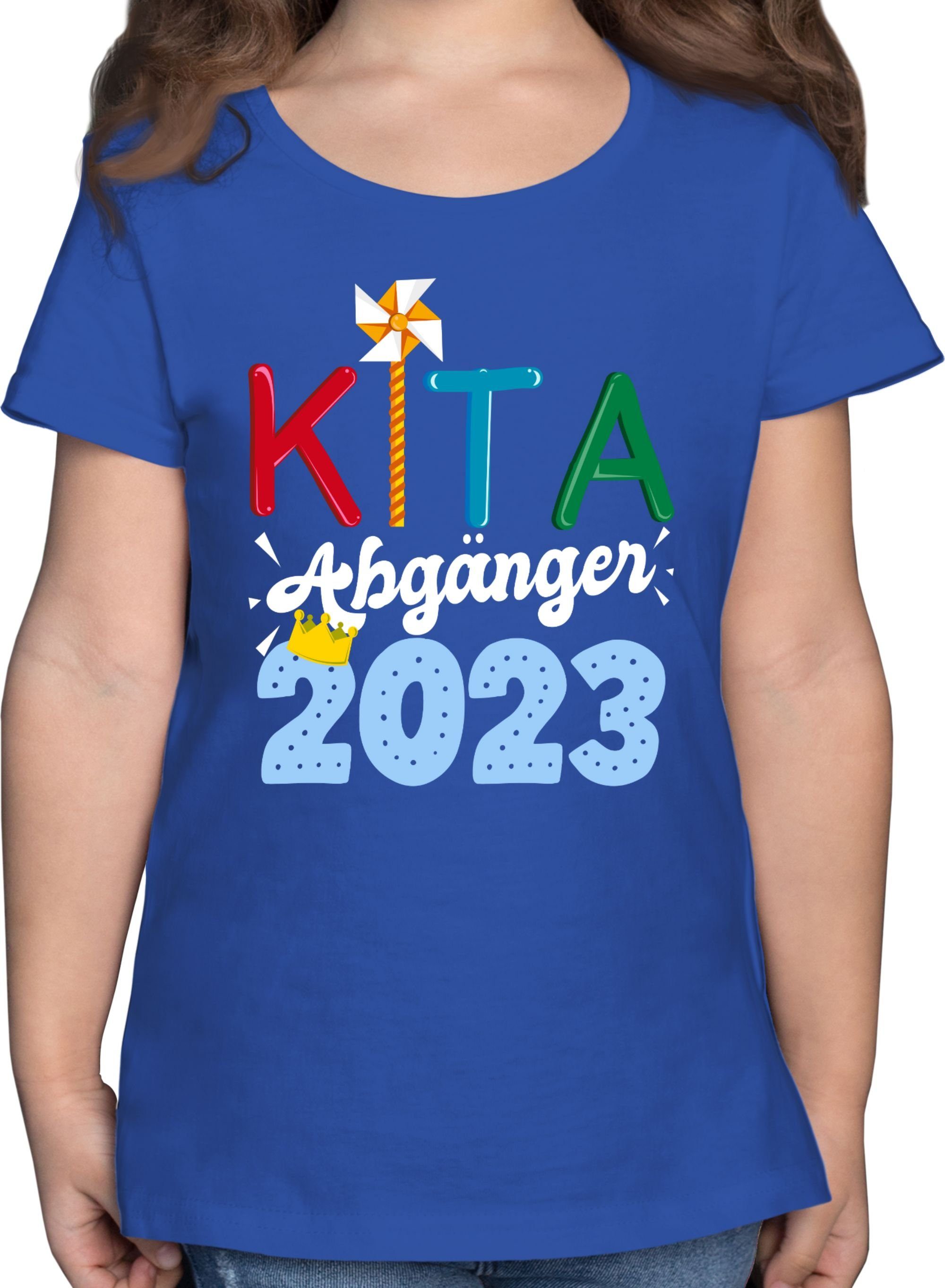 Shirtracer T-Shirt Kita Abgänger 2023 I Einschulung Mädchen 2 Royalblau