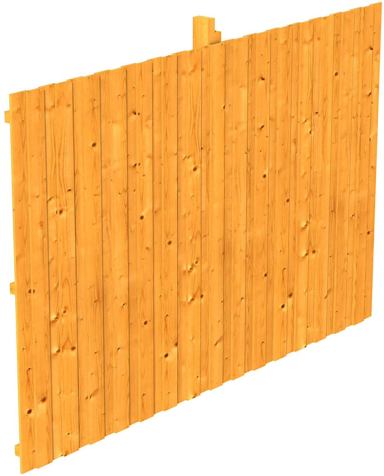 Skanholz Carport-Rückwand, BxH:341x220 cm, aus Deckeschalung 20x120mm