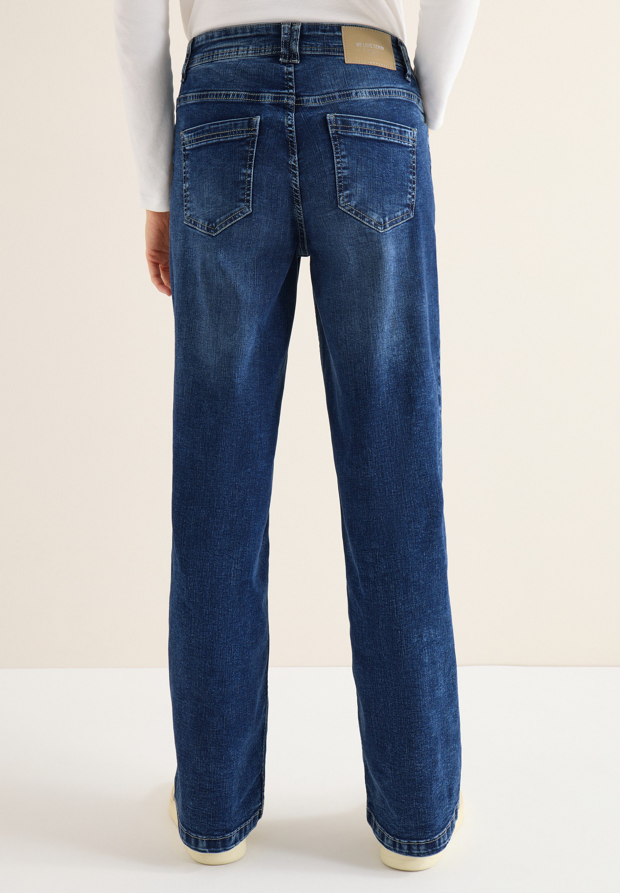 CECIL Loose-fit-Jeans mit dekorativen Nieten