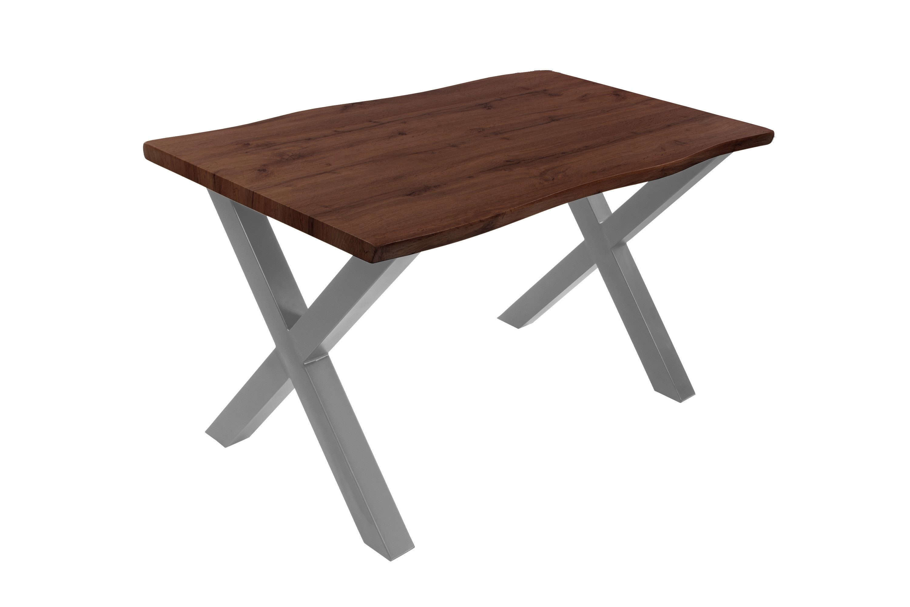 Loreno® Esstisch Josy, Nussbaumholz, Baumkante, MDF-Platte, günstig online kaufen