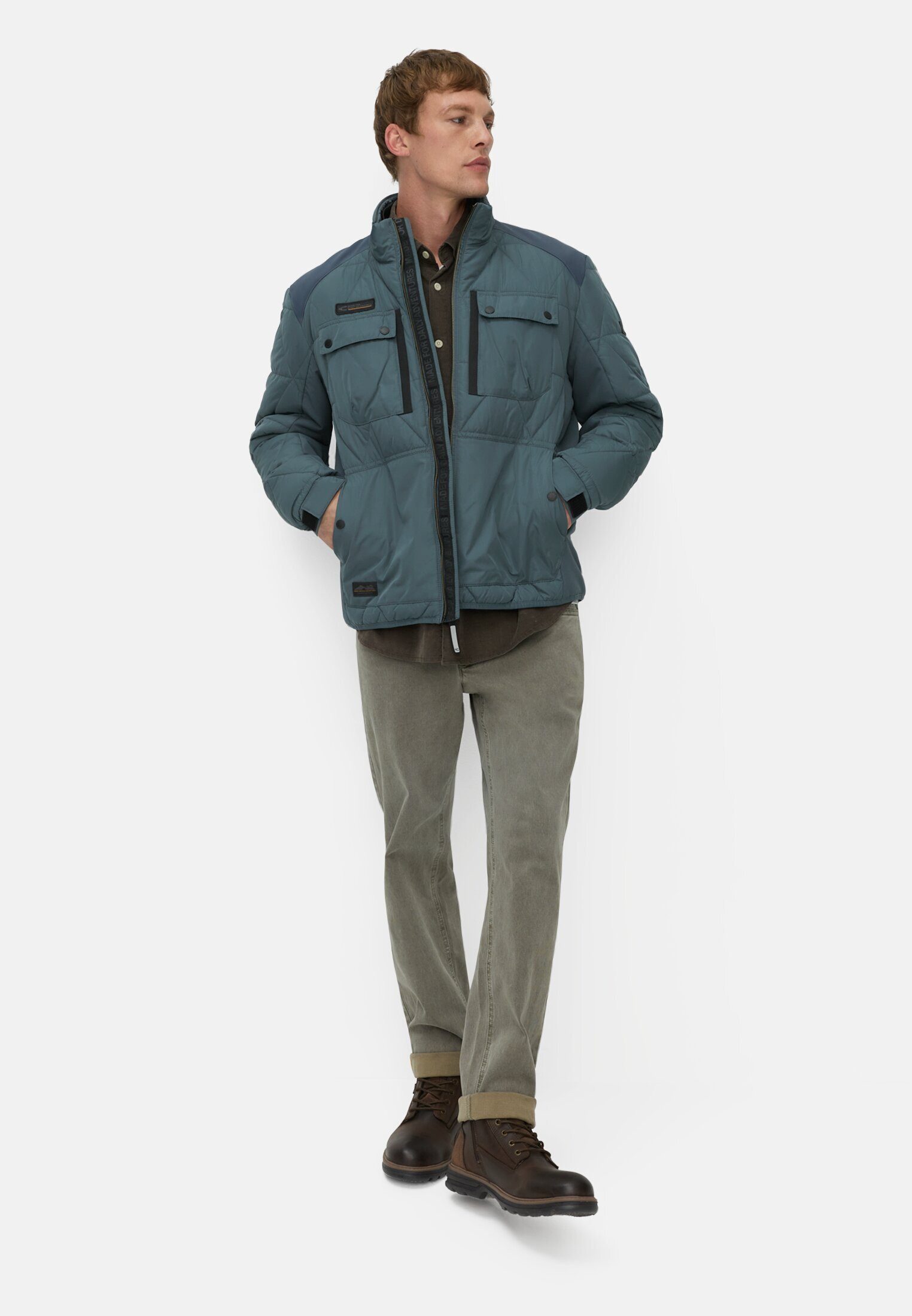 camel active Winterjacke Blouson mit wasserabweisender Funktion Langarm