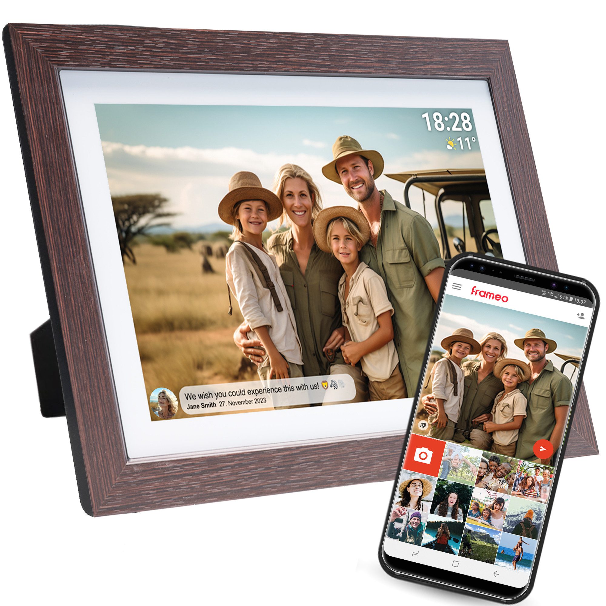 Denver PFF-1042DW Digitaler Bilderrahmen (25.65 cm/10.1 ", 16 GB) günstig online kaufen