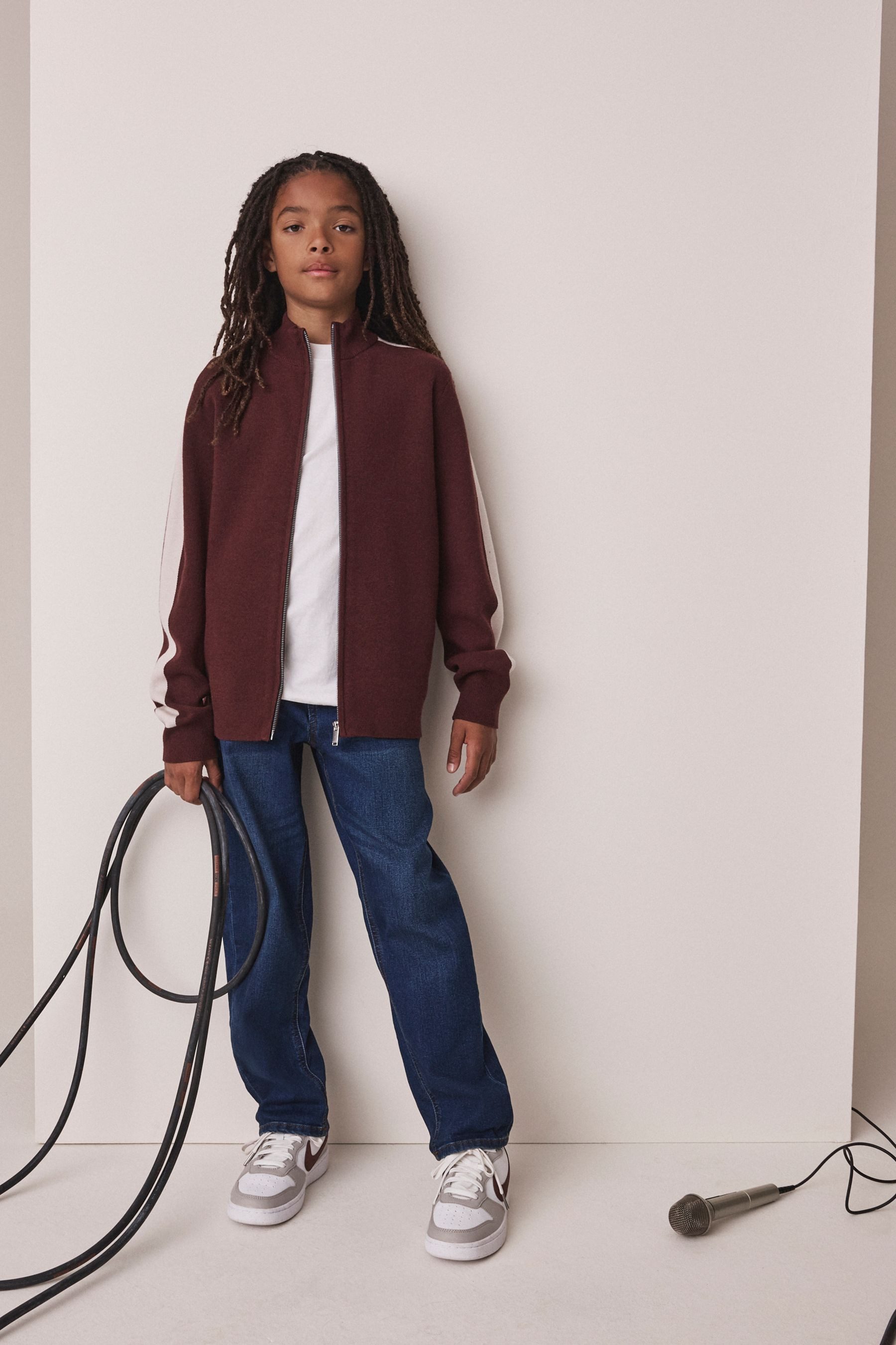 Next Strickjacke Strickjacke mit durchgehendem Reißverschluss (1-tlg) – Bild 5 von 5