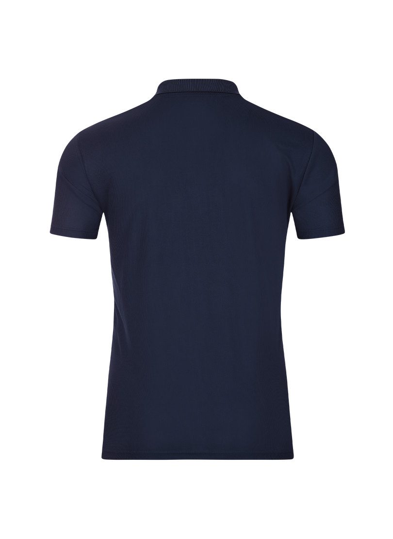 Trigema Poloshirt TRIGEMA Klassisches Poloshirt navy COOLMAX®