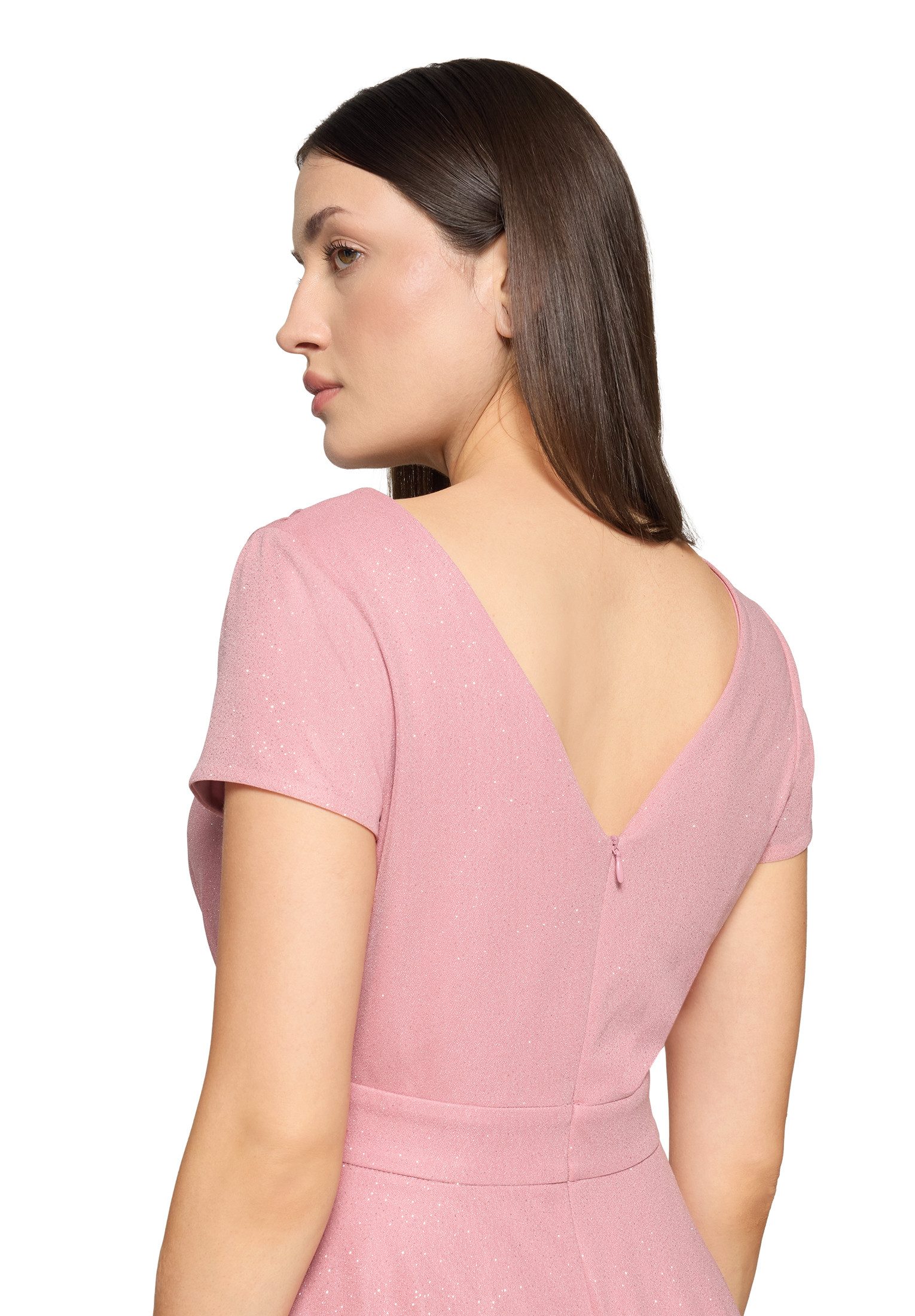 Vera Mont Cocktailkleid Damen im Glitzer-Look Stoff