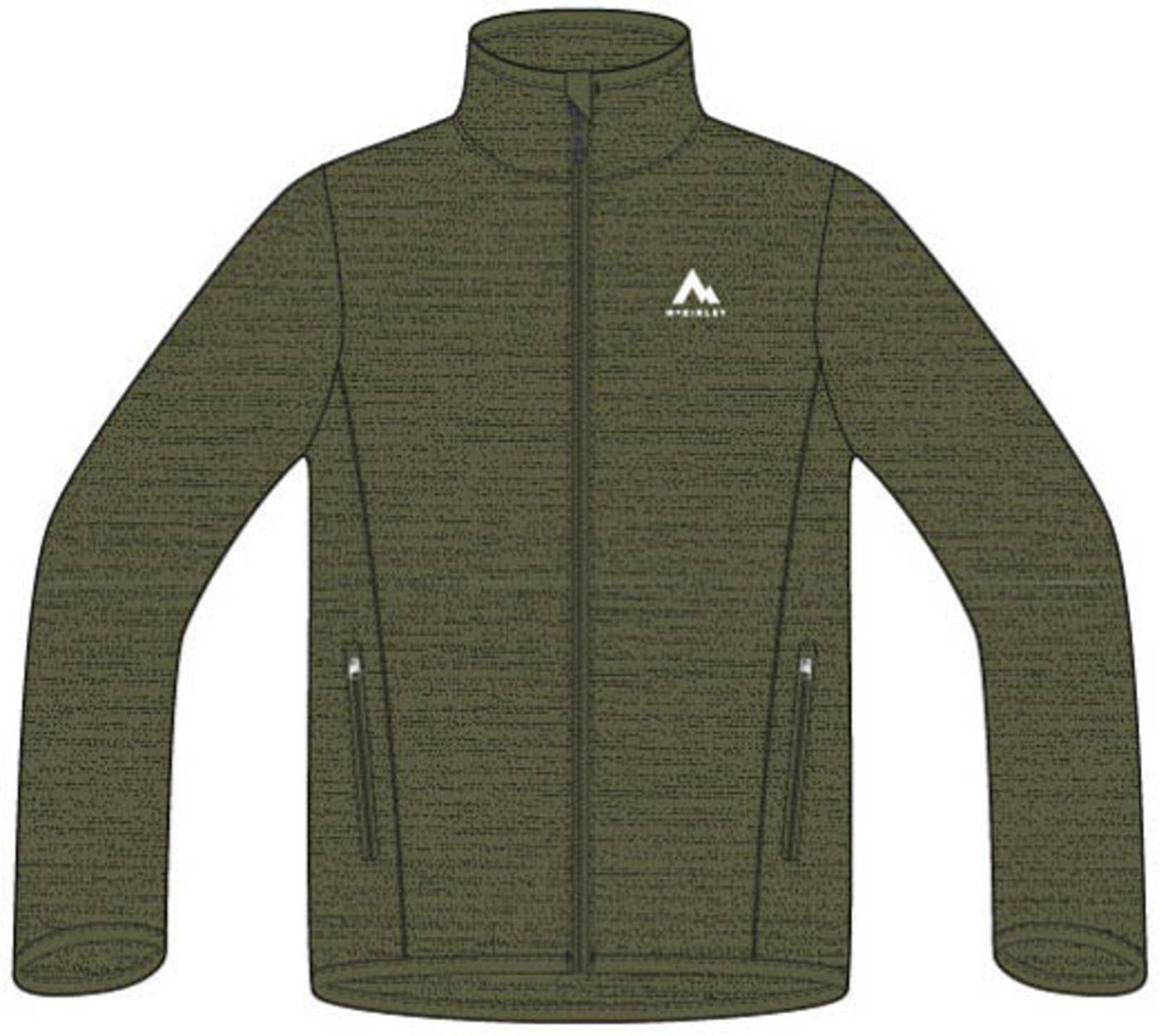 Roto He.-Fleece-Jacke IV MELANGE/OLIVE 902 M Strickjacke McKINLEY